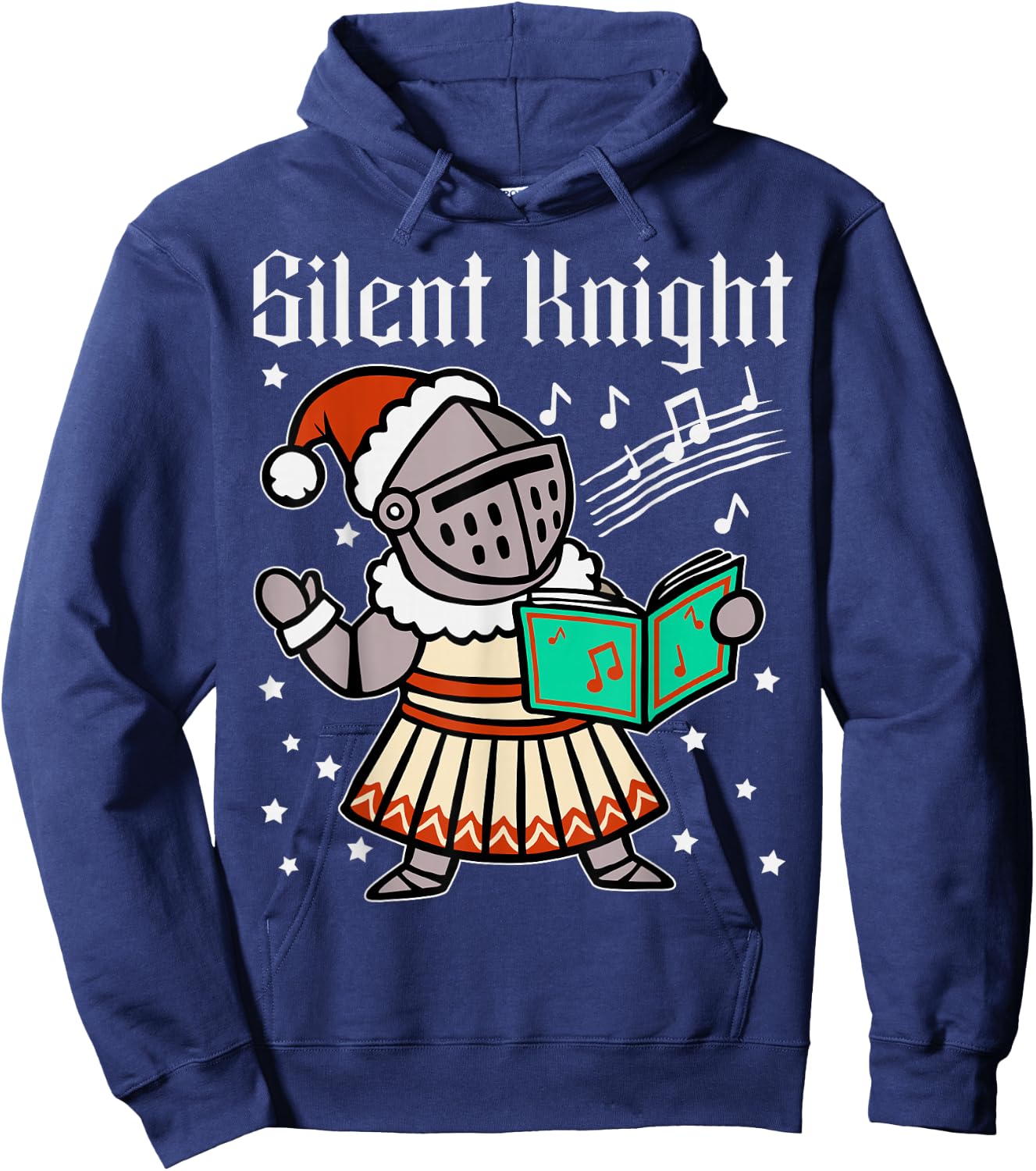 Silent Knight Christmas Medieval Templar Xmas Costume Hoodie - Hoodie | Navy