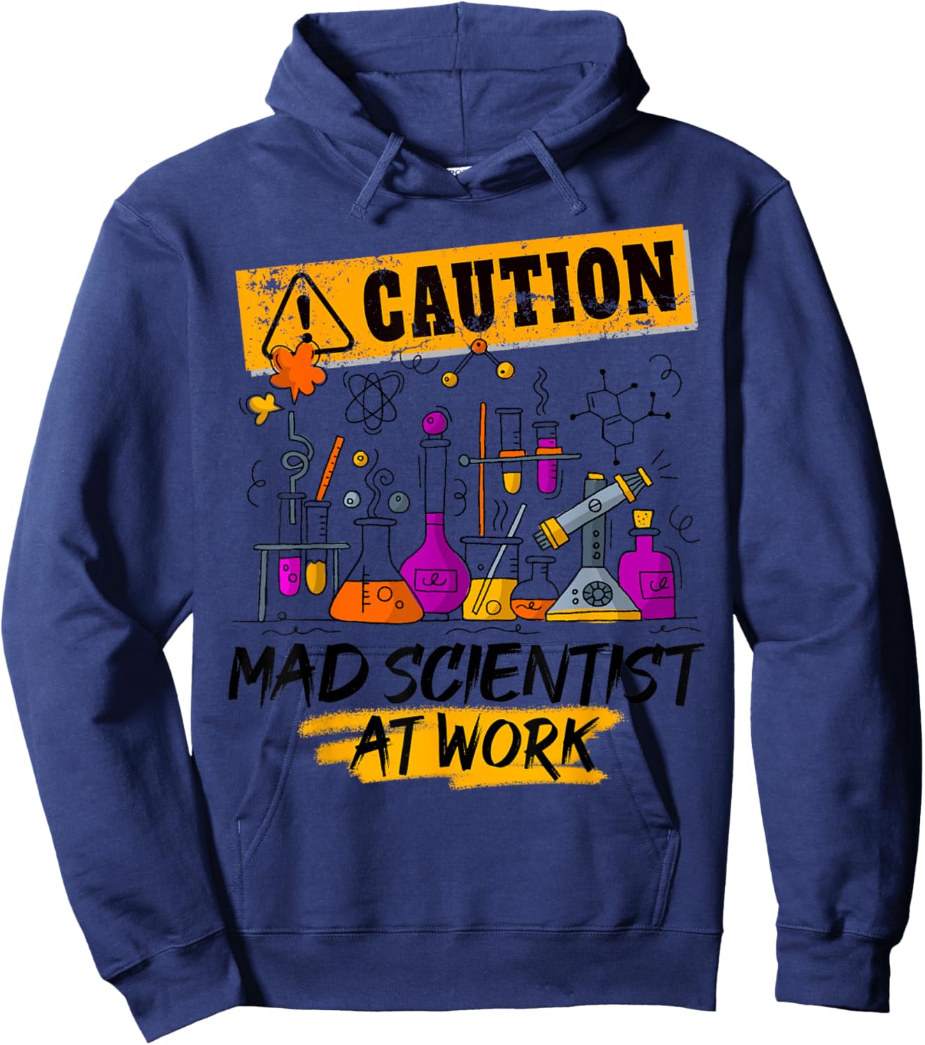 Science Teacher Mad Scientist Halloween Costume Youth Adult Hoodie - Hoodie | Navy