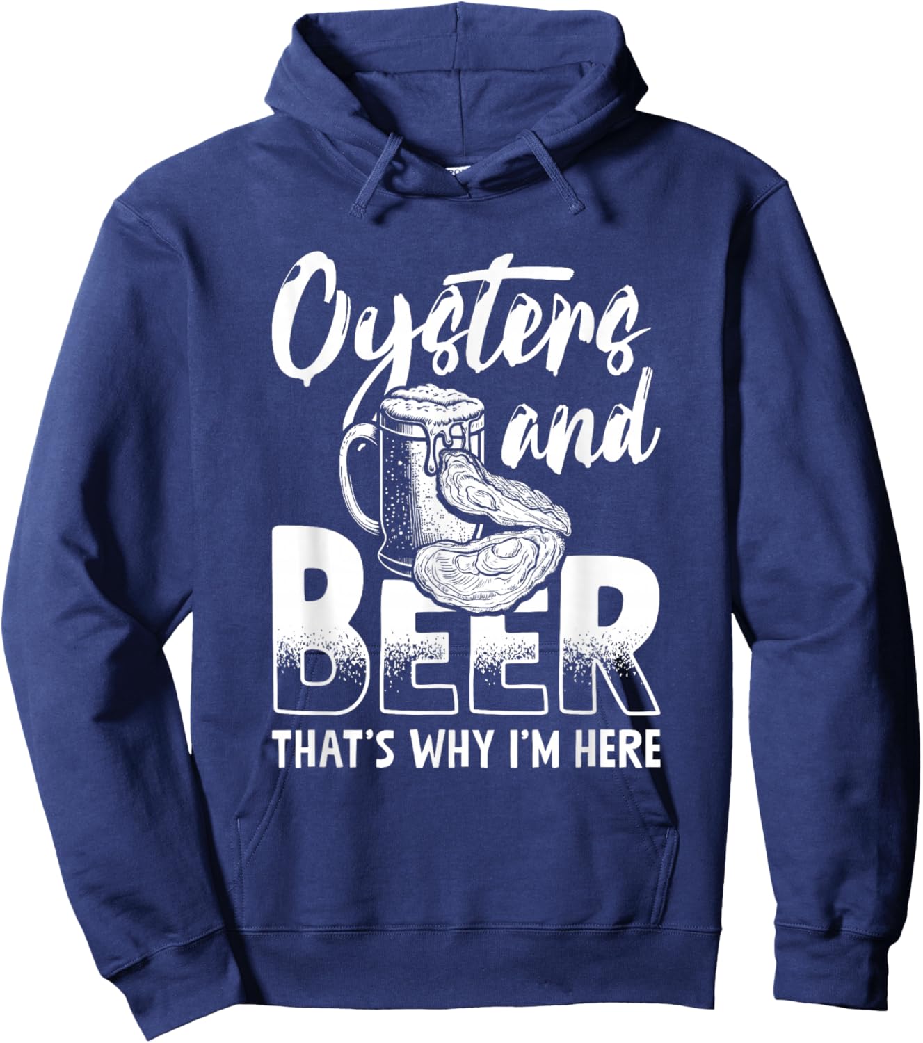 Oyster And Beer Oyster Shucker Seafood Oyster Shucking Shuck Hoodie - Hoodie | Navy