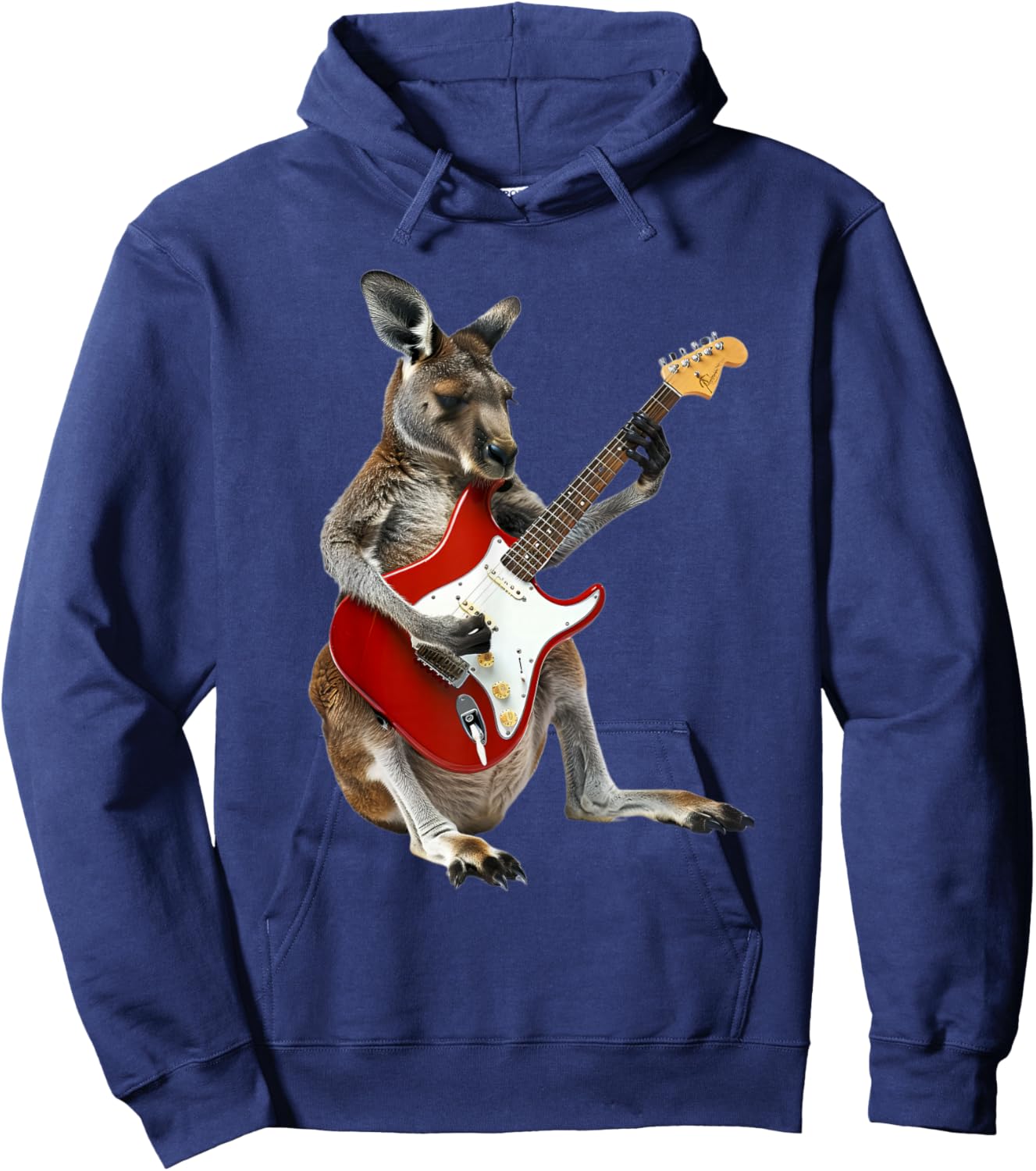 Kangaroo Guitar Hoodie - Hoodie | Navy