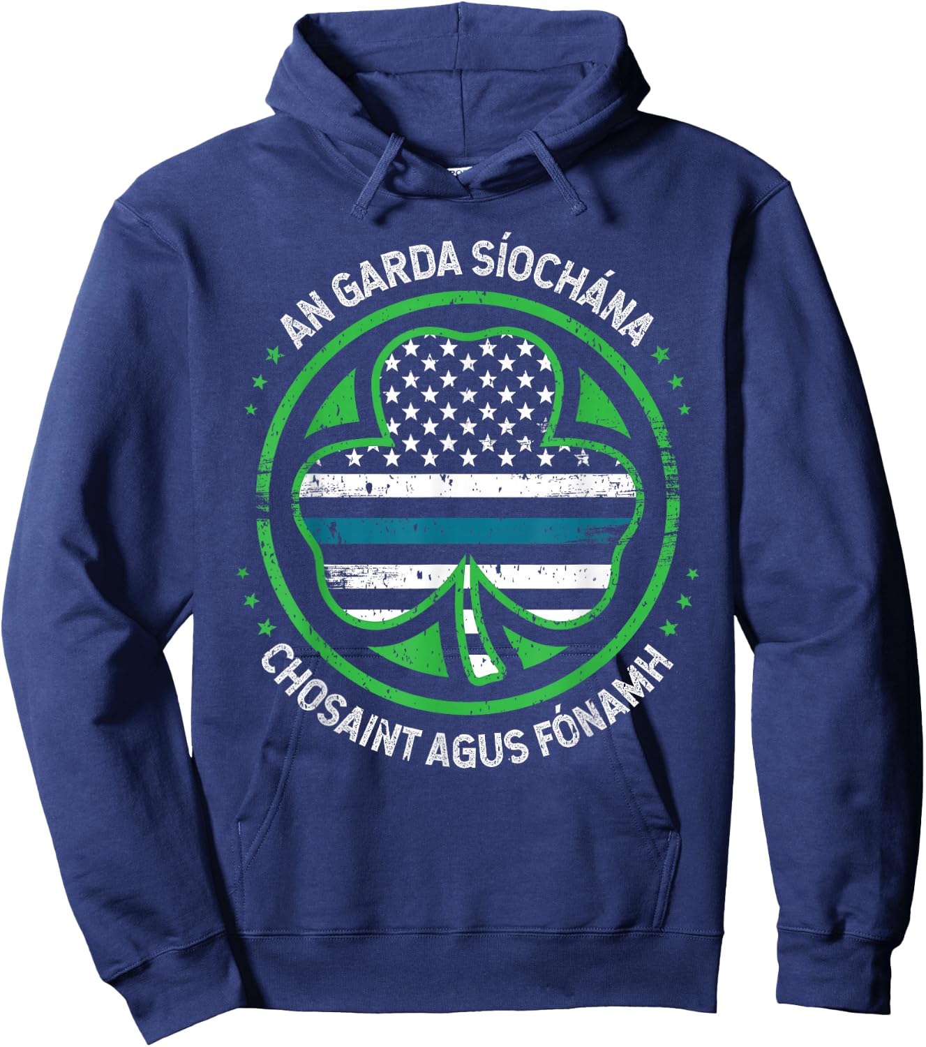 Irish Police Garda St Patrick's Day Gift St Paddy Hoodie - Hoodie | Navy