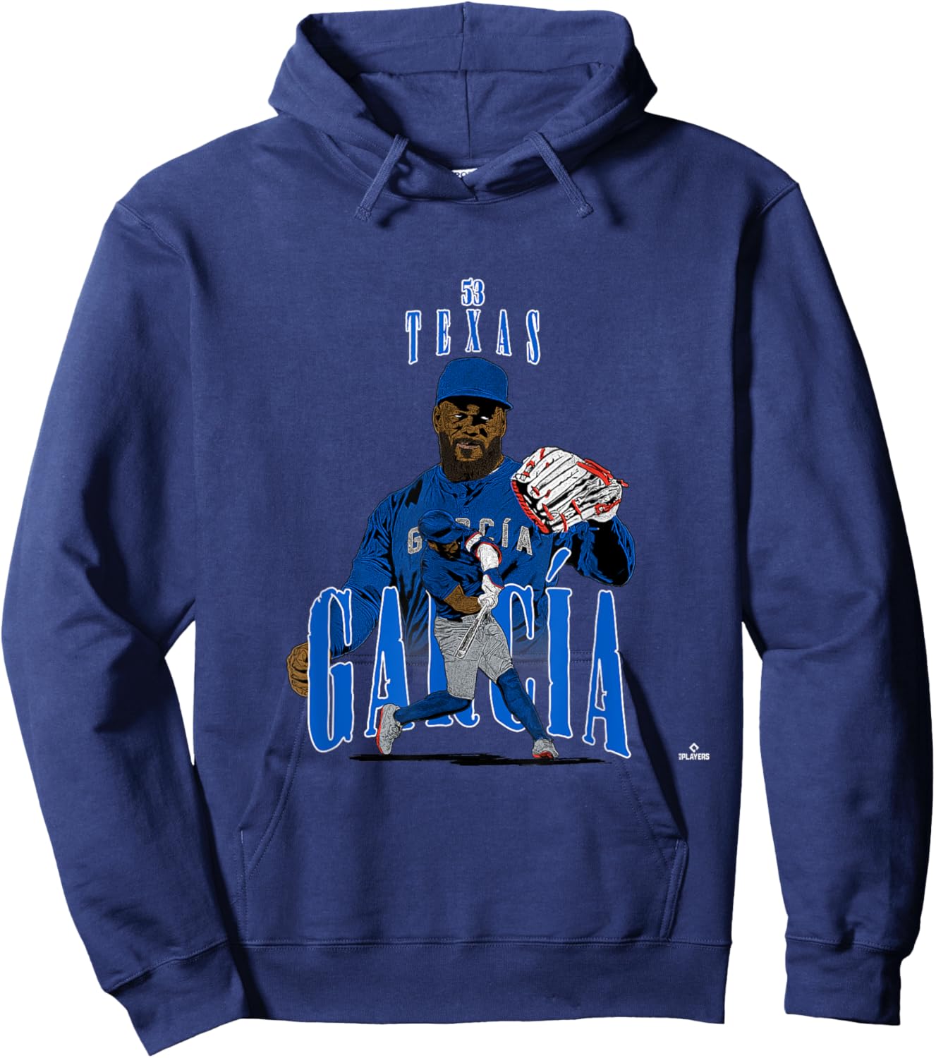Adolis Garcia | Texas Baseball Players | MLBAGA3002 Hoodie - Hoodie | Navy