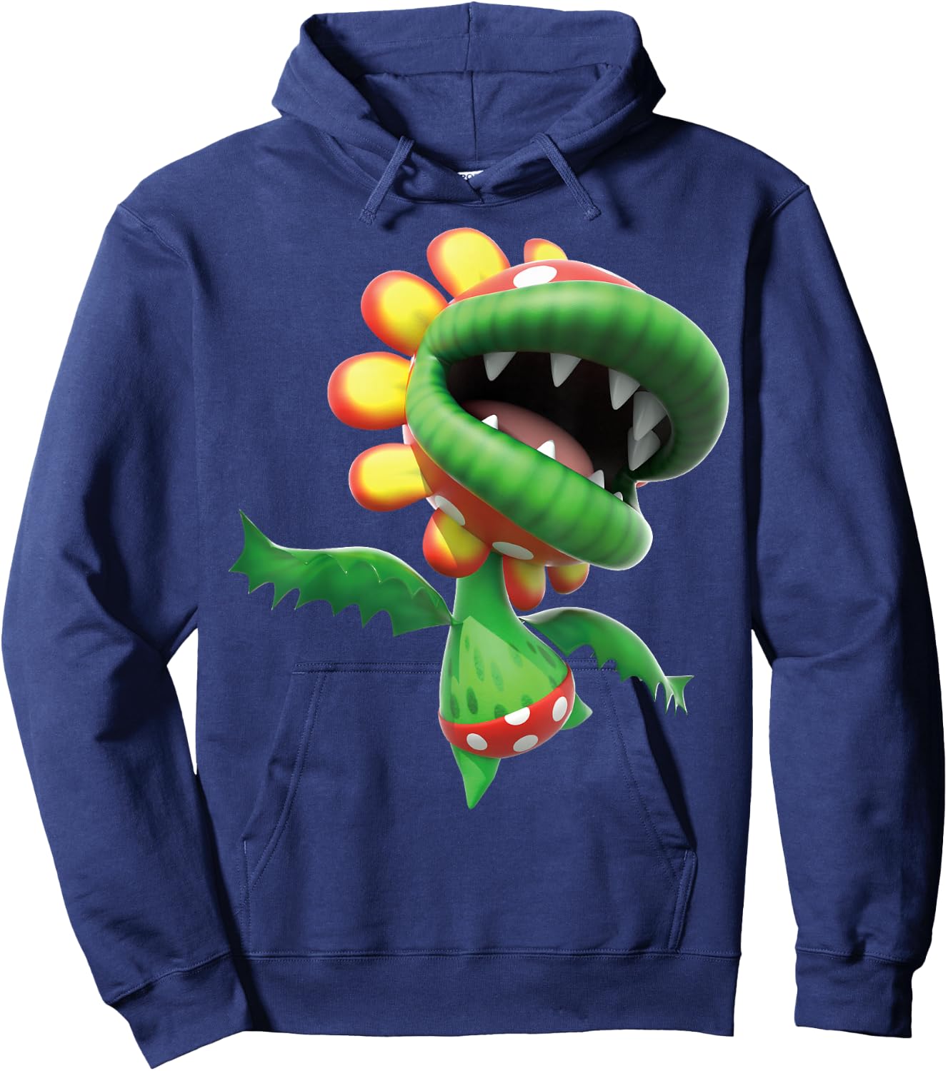 Super Mario Petey Piranha 3D Poster Hoodie - Hoodie | Navy