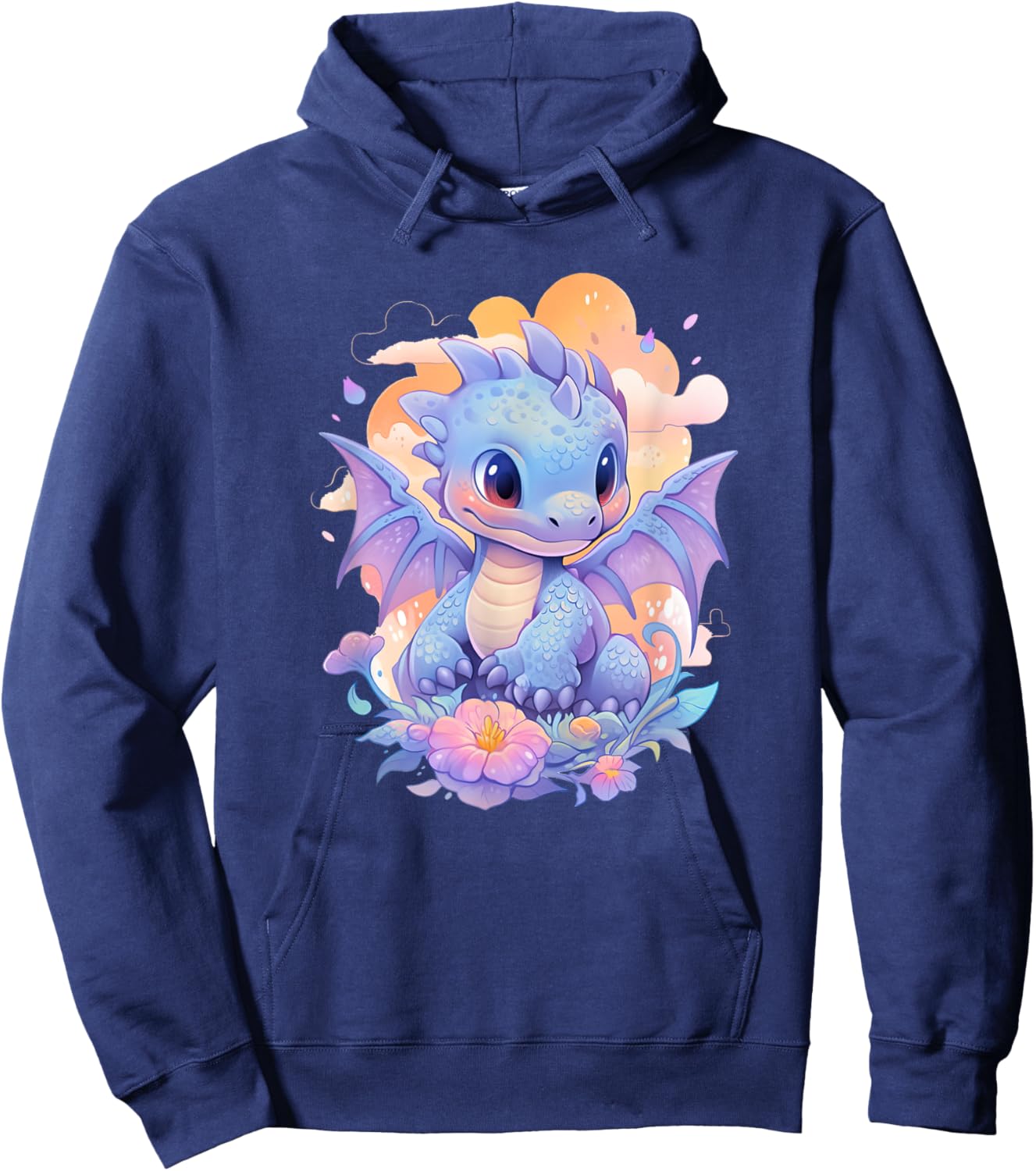 Cute Dragon funny Dragon lover baby Hoodie - Hoodie | Navy