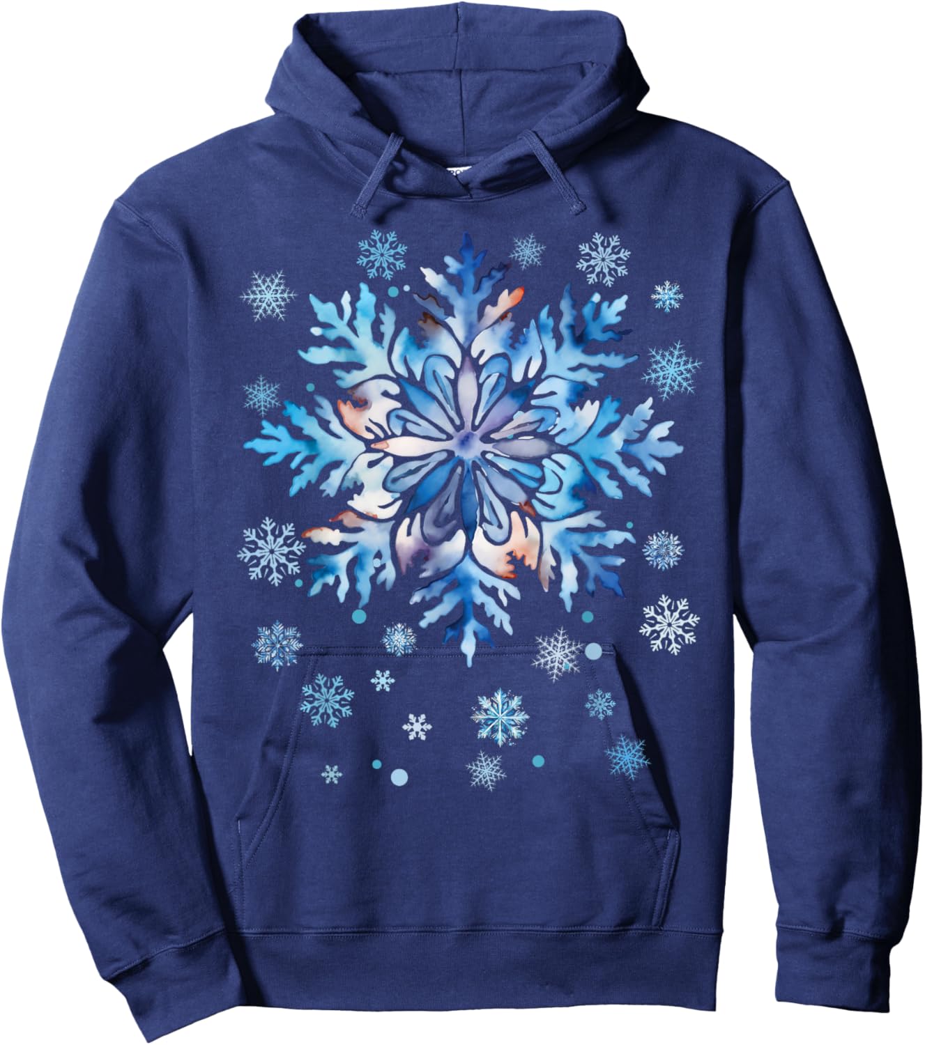Snowflake Costume Winter Christmas Matching Women Kids Adult Hoodie - Hoodie | Navy