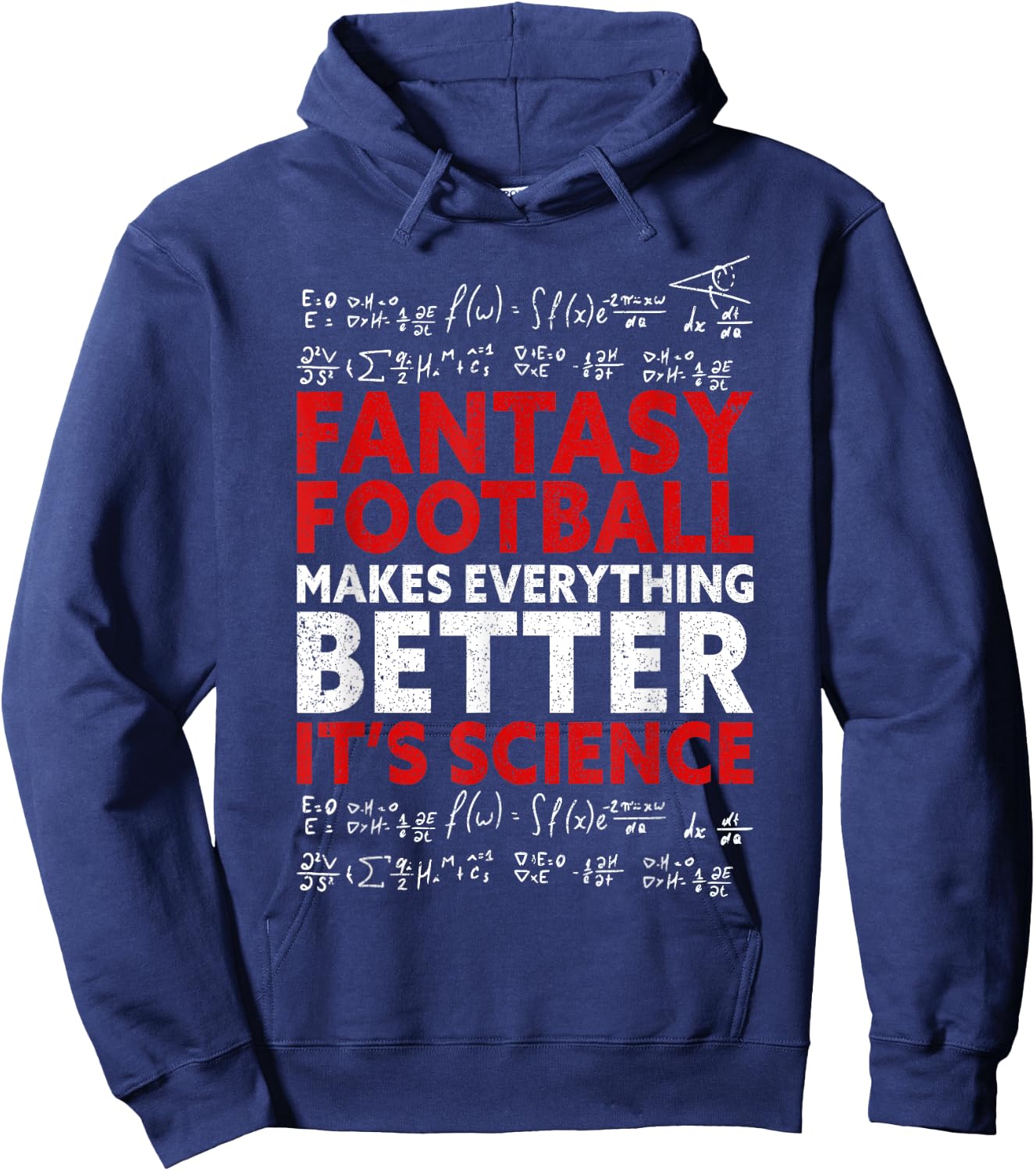 Fantasy Football It's Science | Draft Day Fantasy Football Hoodie - Hoodie | Navy