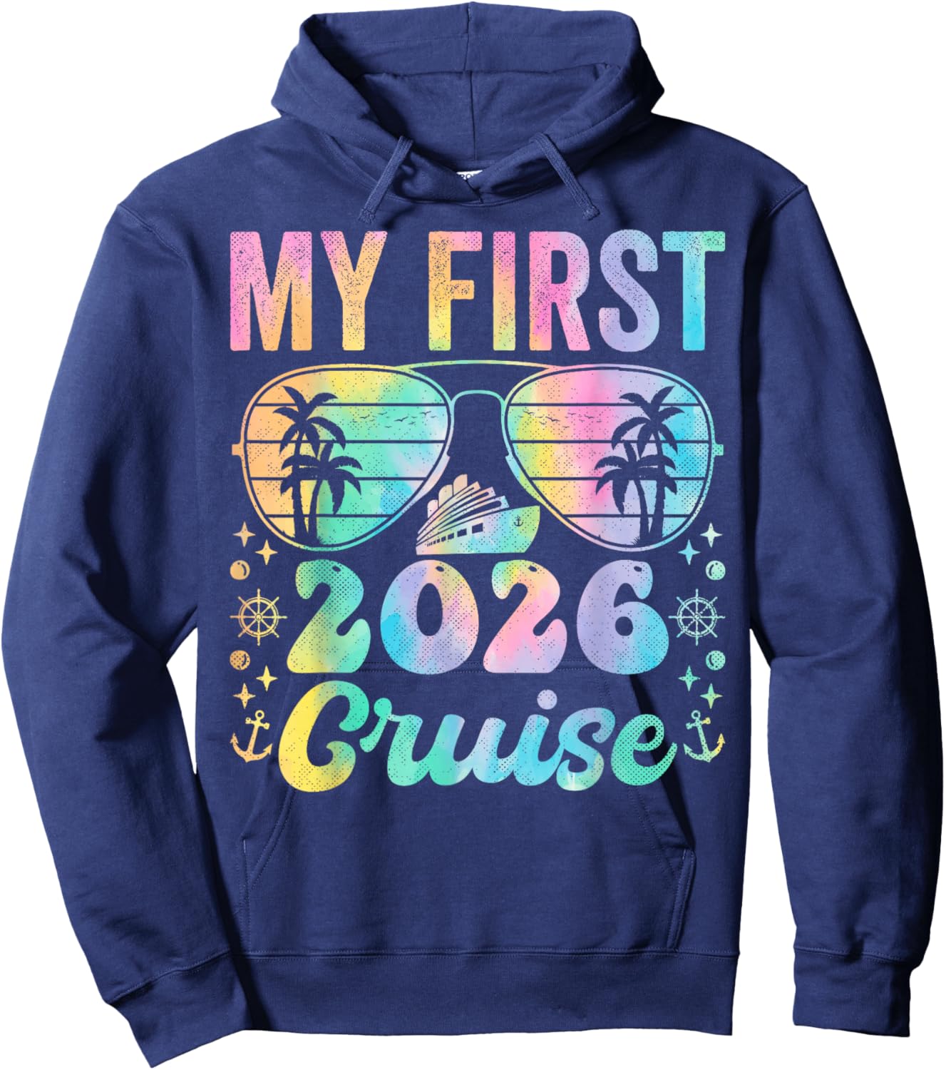 My First Cruise 2026 Vacation Matching Family Cruise Ship Hoodie - Hoodie | Navy