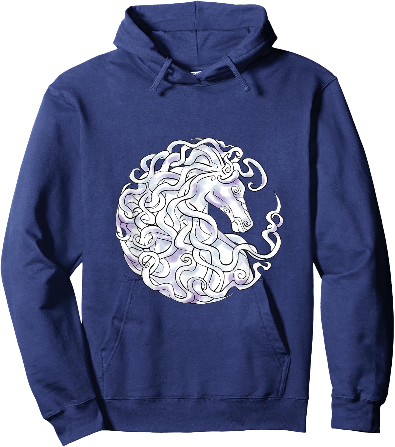 Epona Goddess of Mares and Foals Hoodie - Hoodie | Navy
