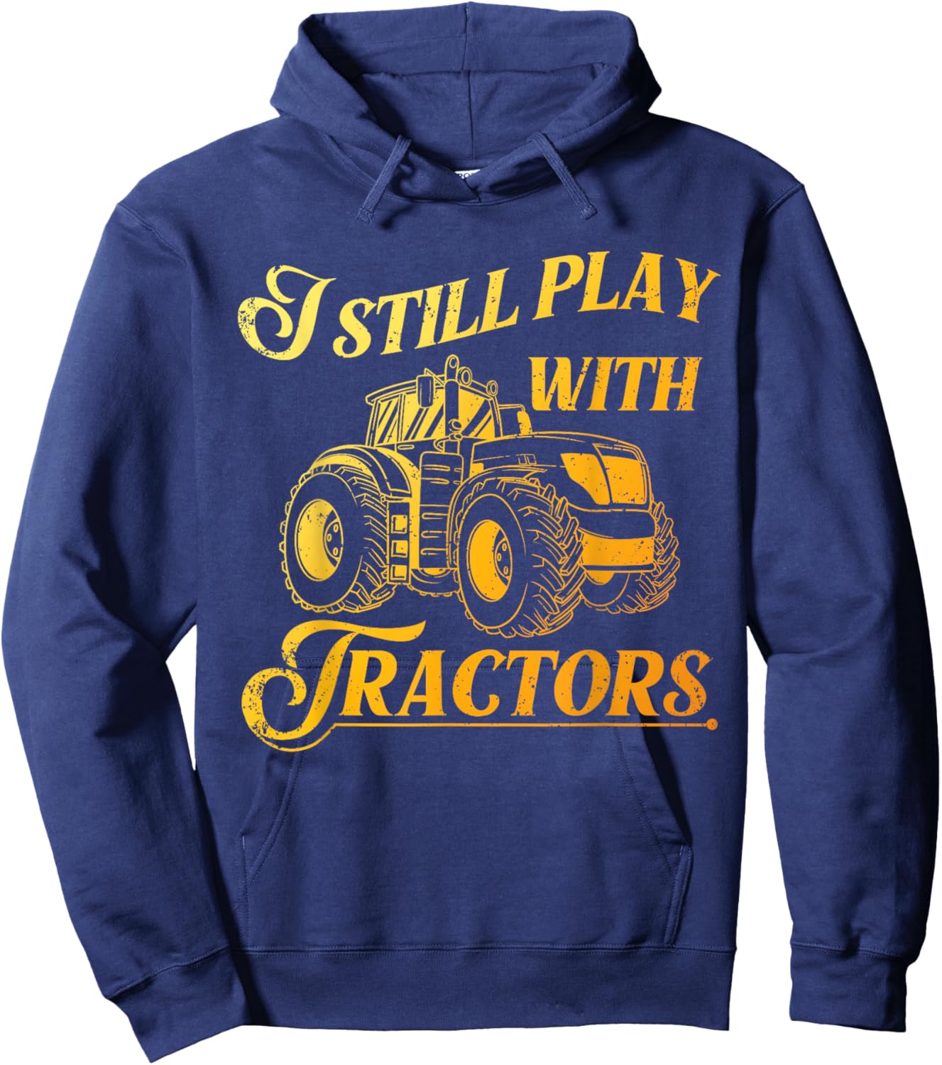 Farmer Art Women Kids Farm Lover Tractor Farming Hoodie - Hoodie | Navy