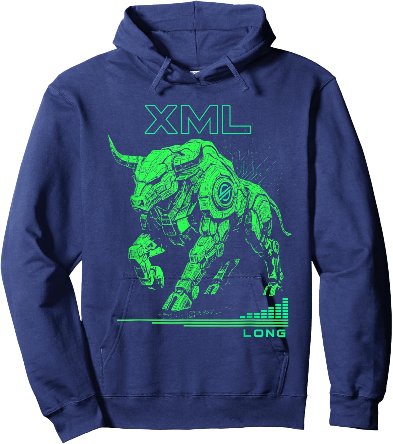 XML Stellar Lumens Long Trade Crypto Bullrun Signal Hoodie - Hoodie | Navy
