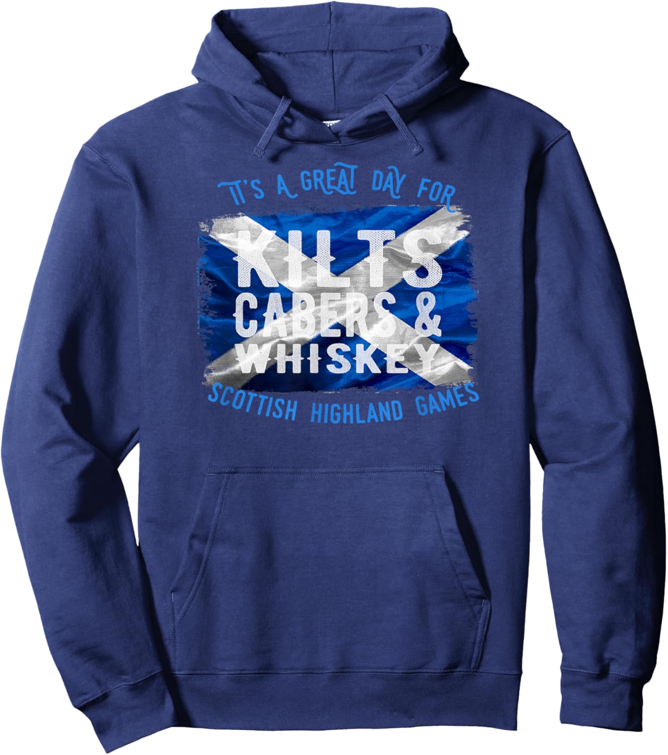 Kilts Cabers & Whiskey Scottish Highland Games Shirt für Herren Hoodie - Hoodie | Navy