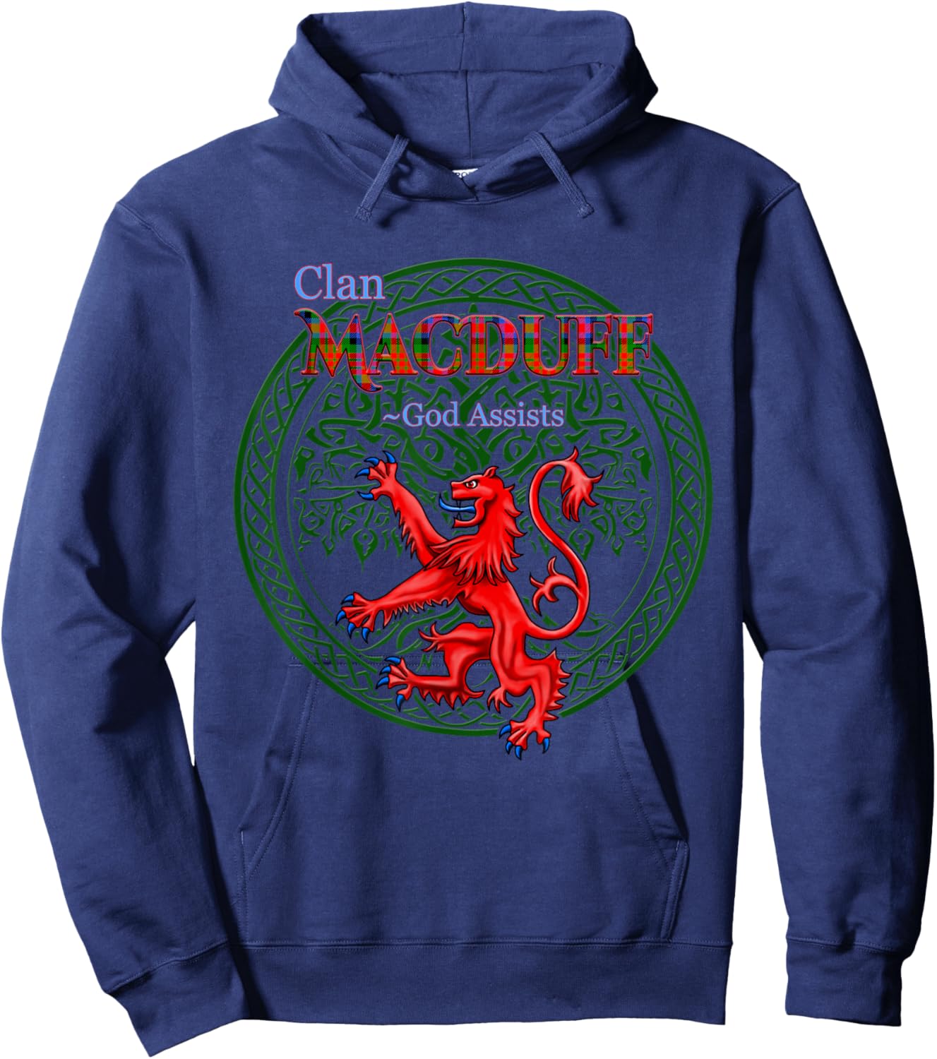 MacDuff Scottish Clan Pride Family Motto Hoodie - Hoodie | Navy
