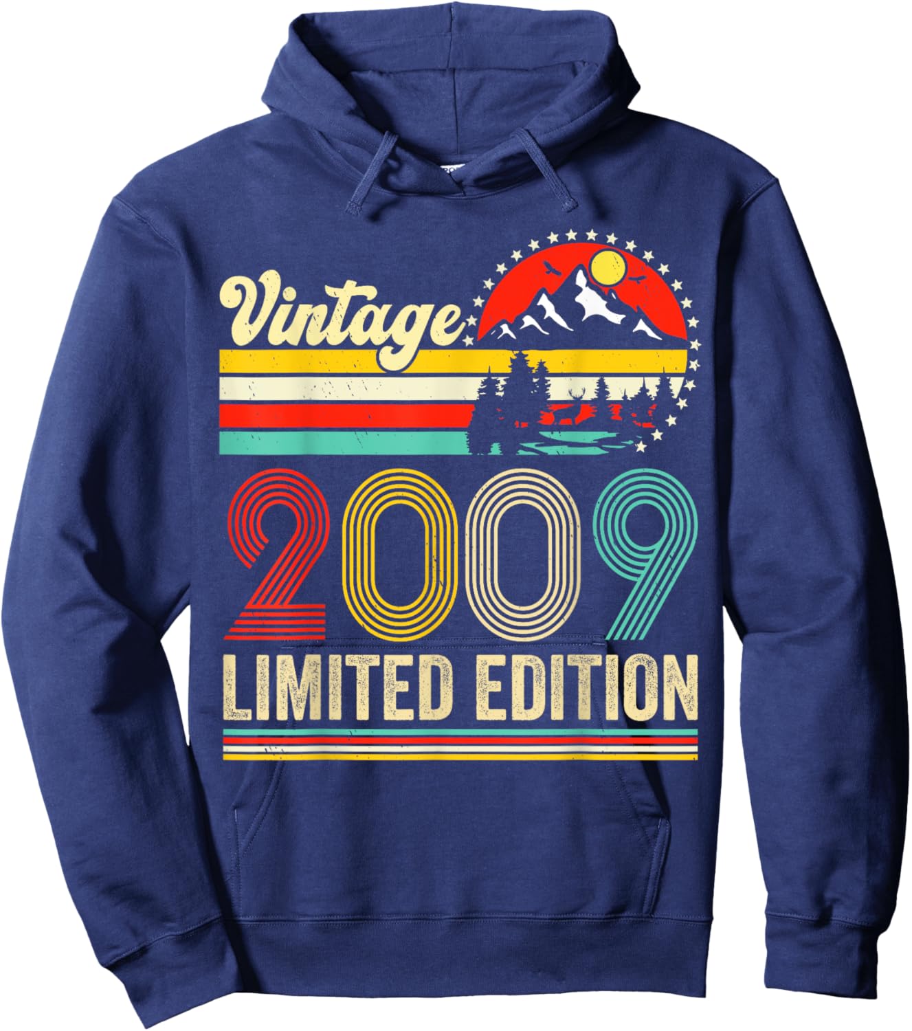 Vintage 2009 Limited Edition 16 years Old 16th Birthday Hoodie - Hoodie | Navy