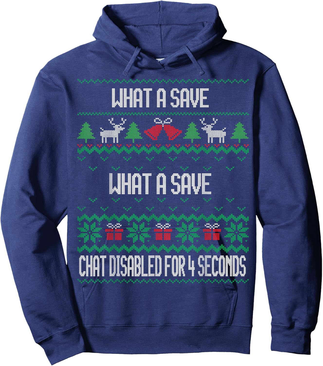 What A Save Chat Disabled Vintage Retro Rocket Soccer Game Hoodie - Hoodie | Navy
