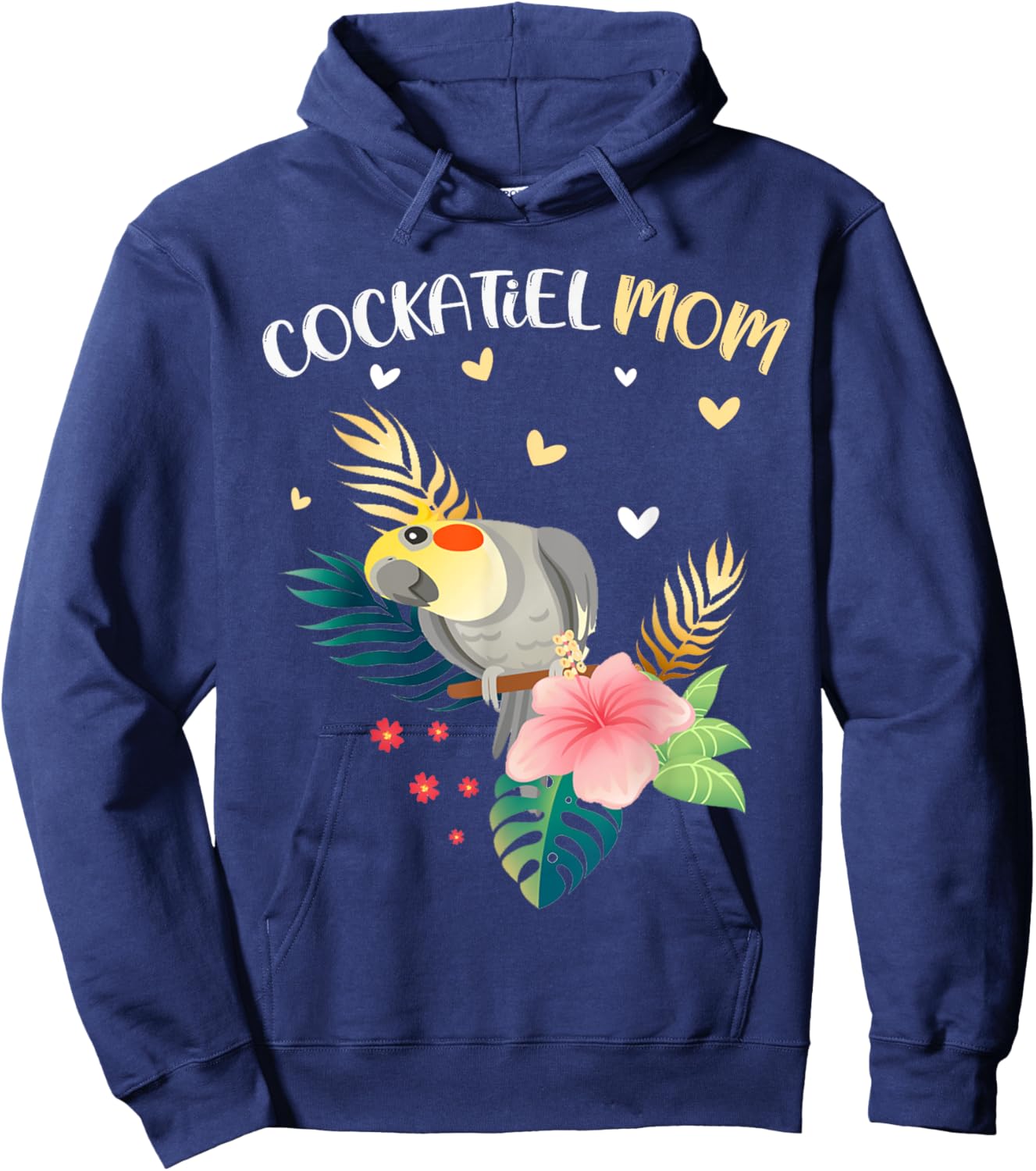 Cockatiel Mom Funny Parrot Owner Bird Lover Women Hoodie - Hoodie | Navy
