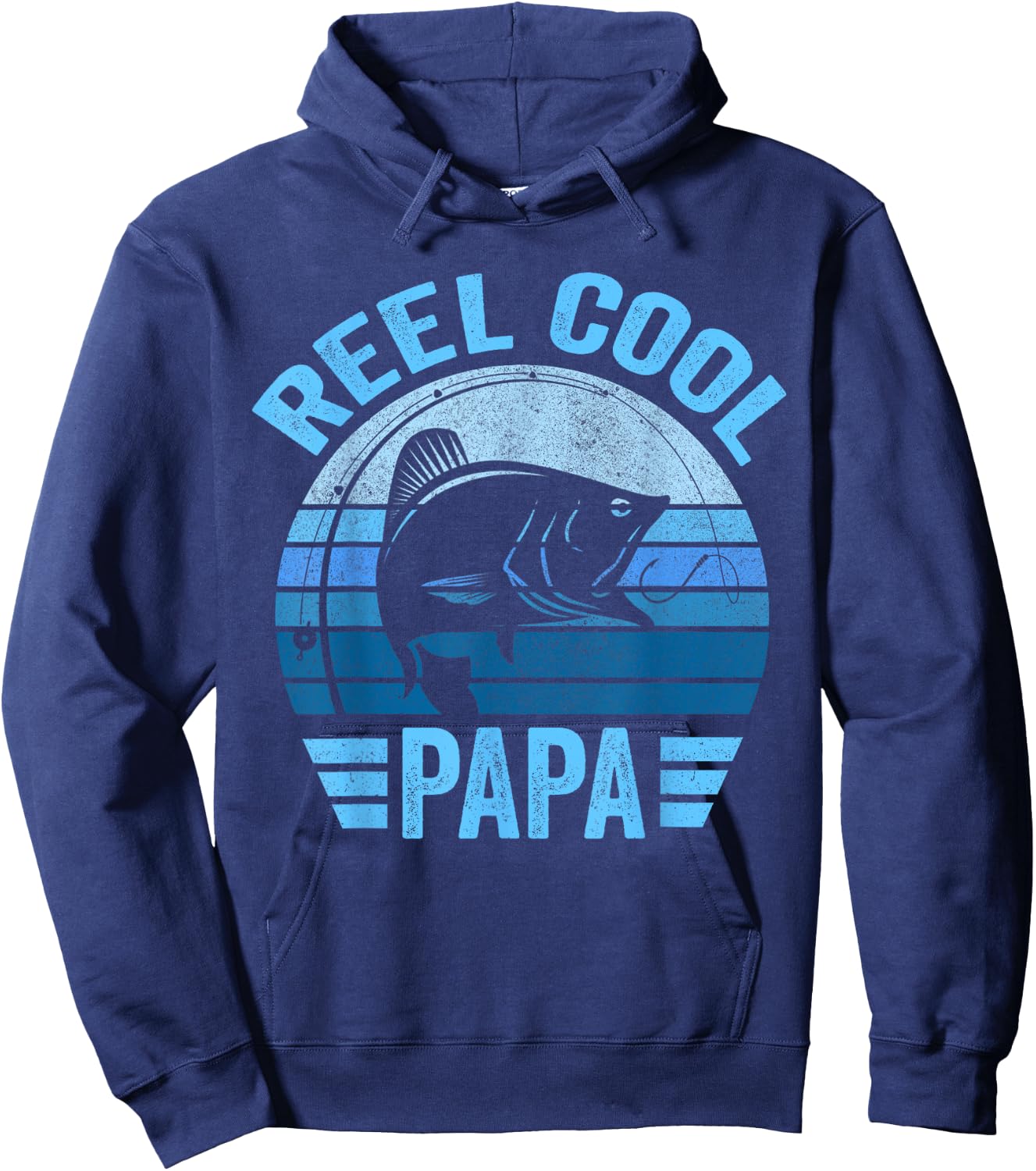 Reel Cool Papa Shirt Papa Fishing Reel Cool Papa Hoodie - Hoodie | Navy