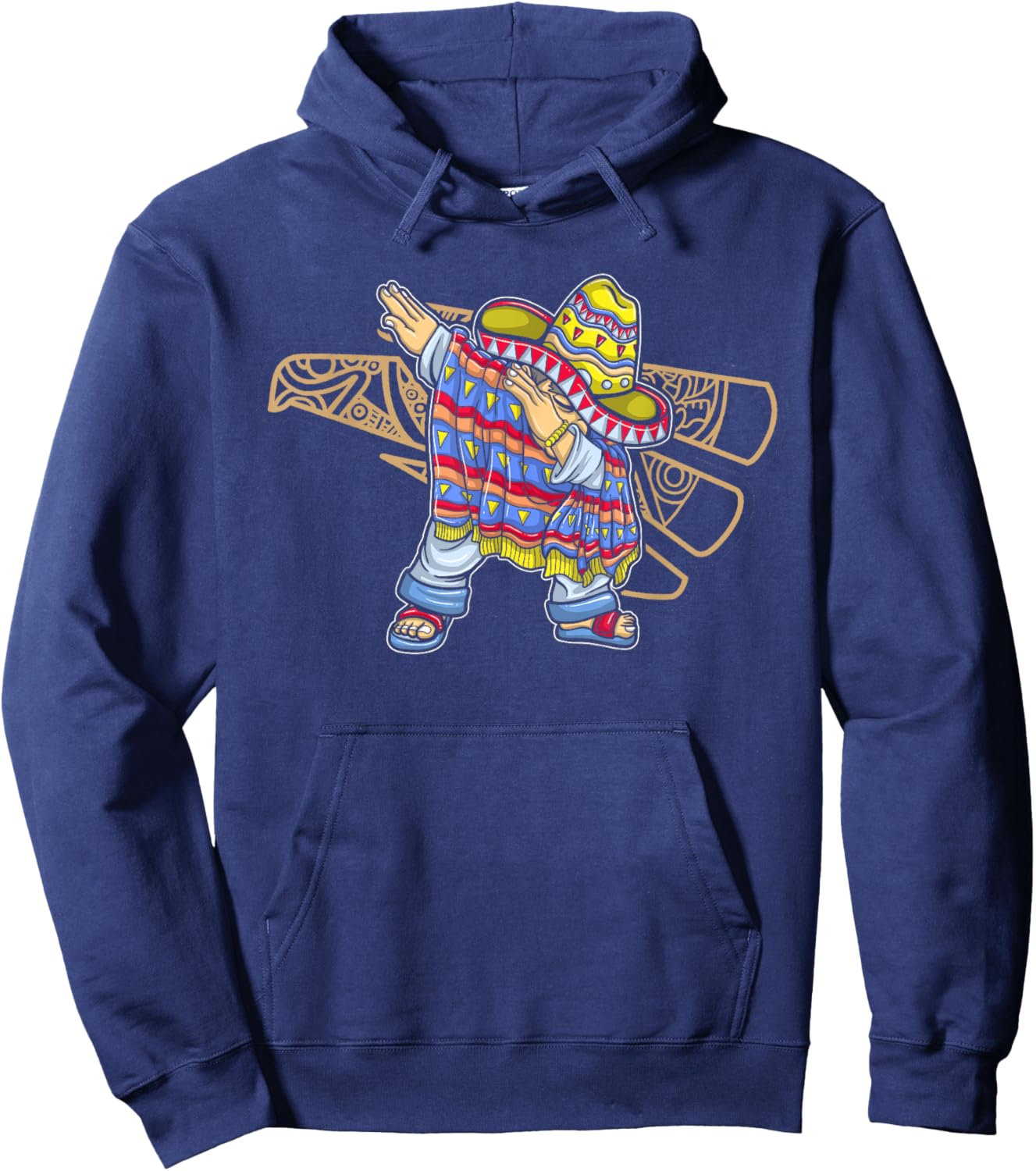 Mexico Dab Dabbing Mexican Flag Pride Jersey Hoodie - Hoodie | Navy