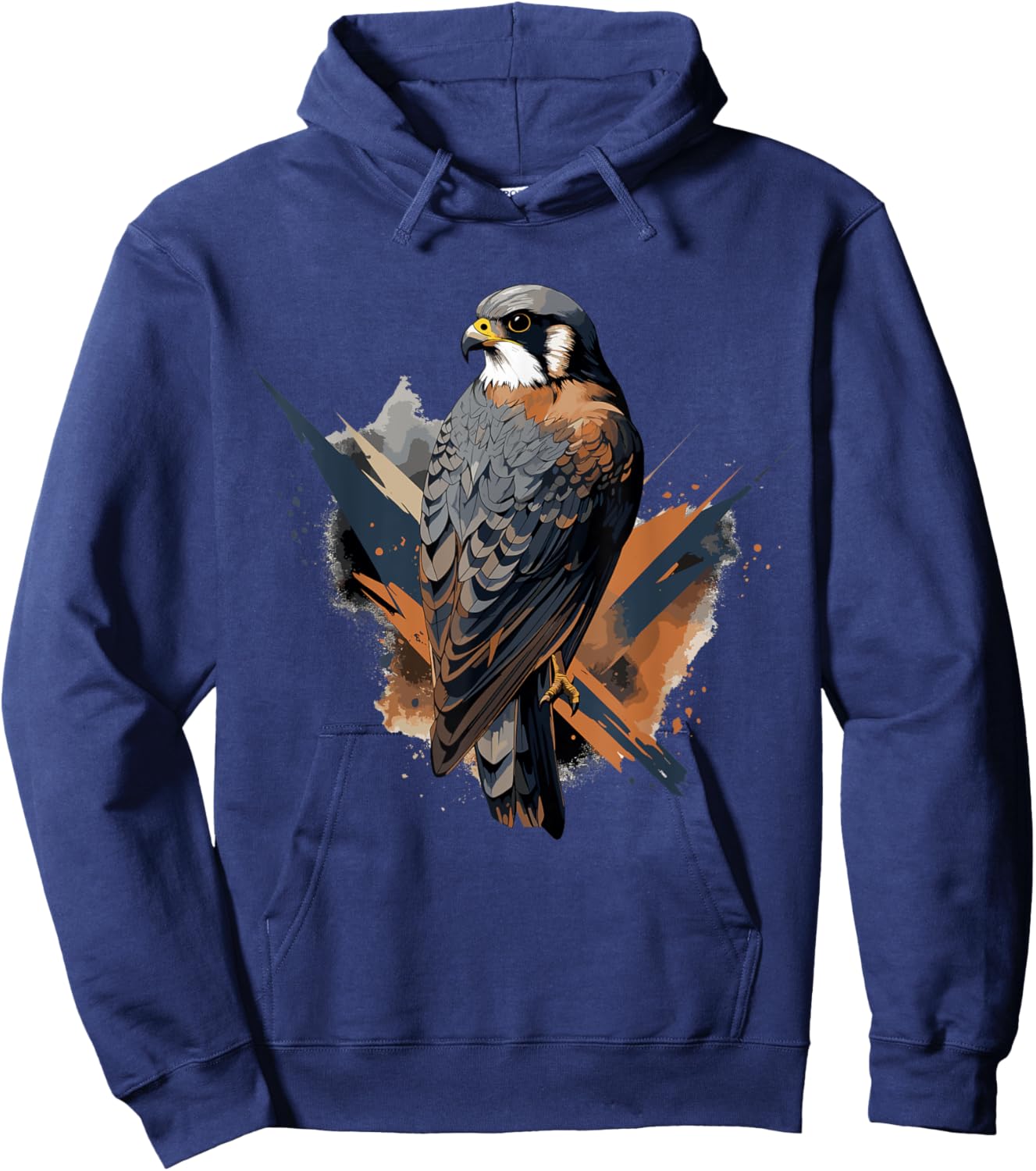 American Kestrel Bird Geometric Patten Art,Cute Kestrel Lov Hoodie - Hoodie | Navy