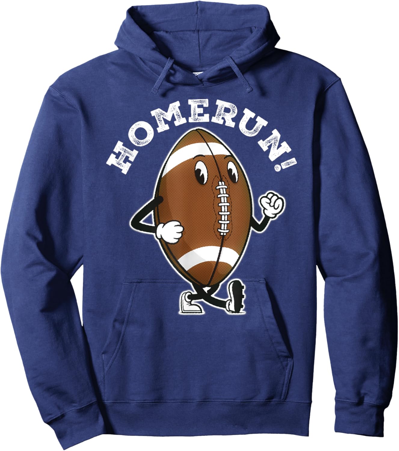 Funny HomeRun Baseball Football Mash Up Hoodie - Hoodie | Navy