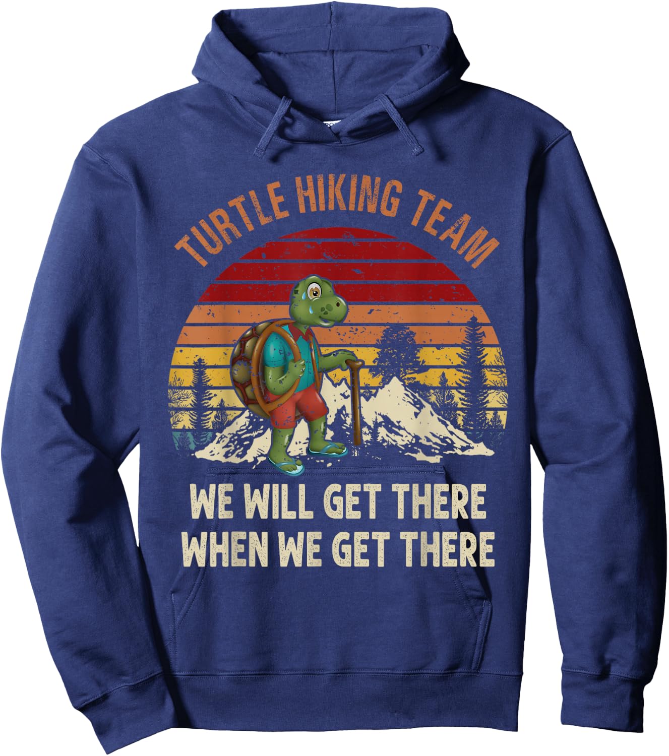 Turtle Hiking Team For Turtle Lover Hiking Travelling Hoodie - Hoodie | Navy