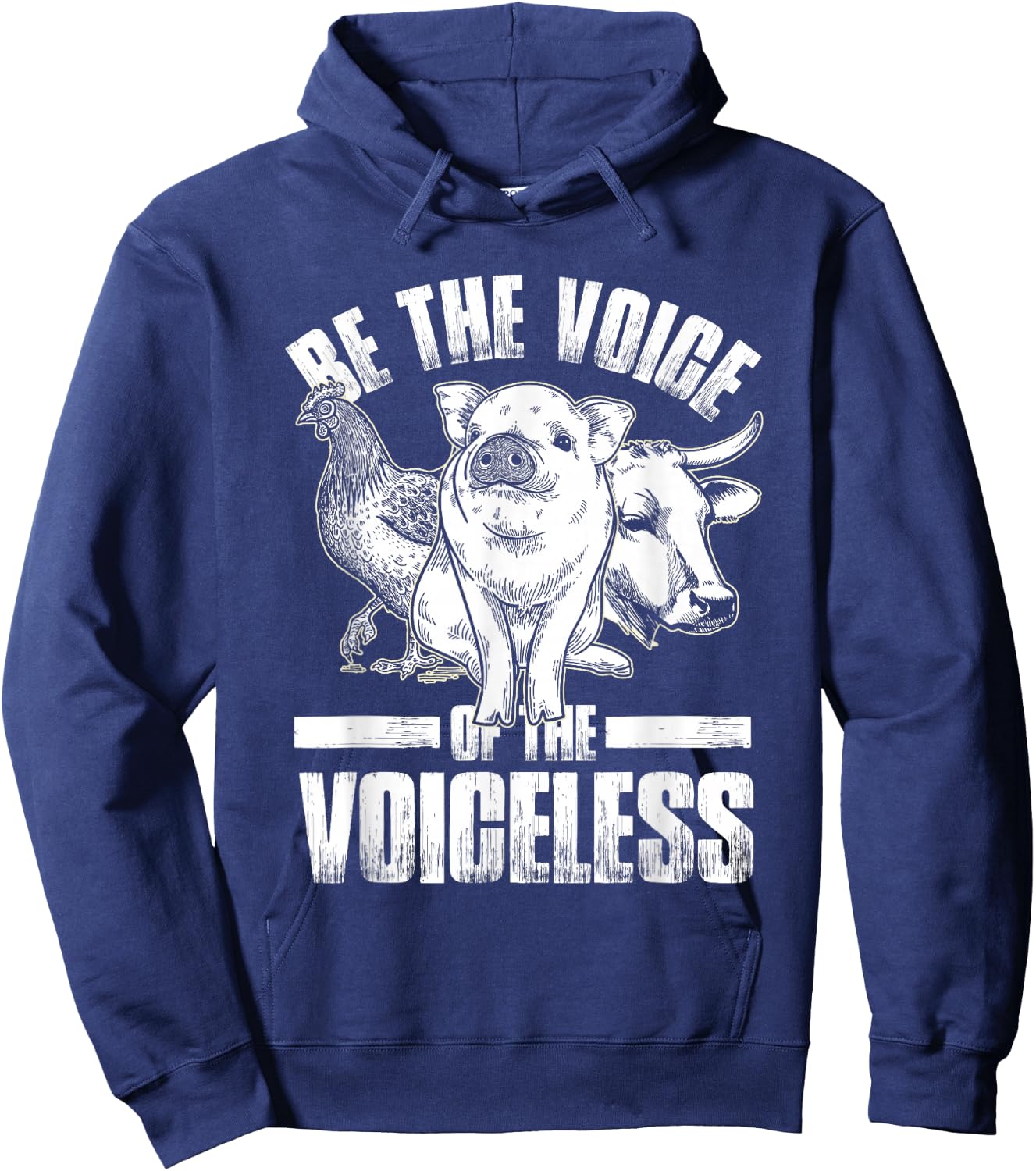 Voice of The Vegan Vegan Hoodie - Hoodie | Navy