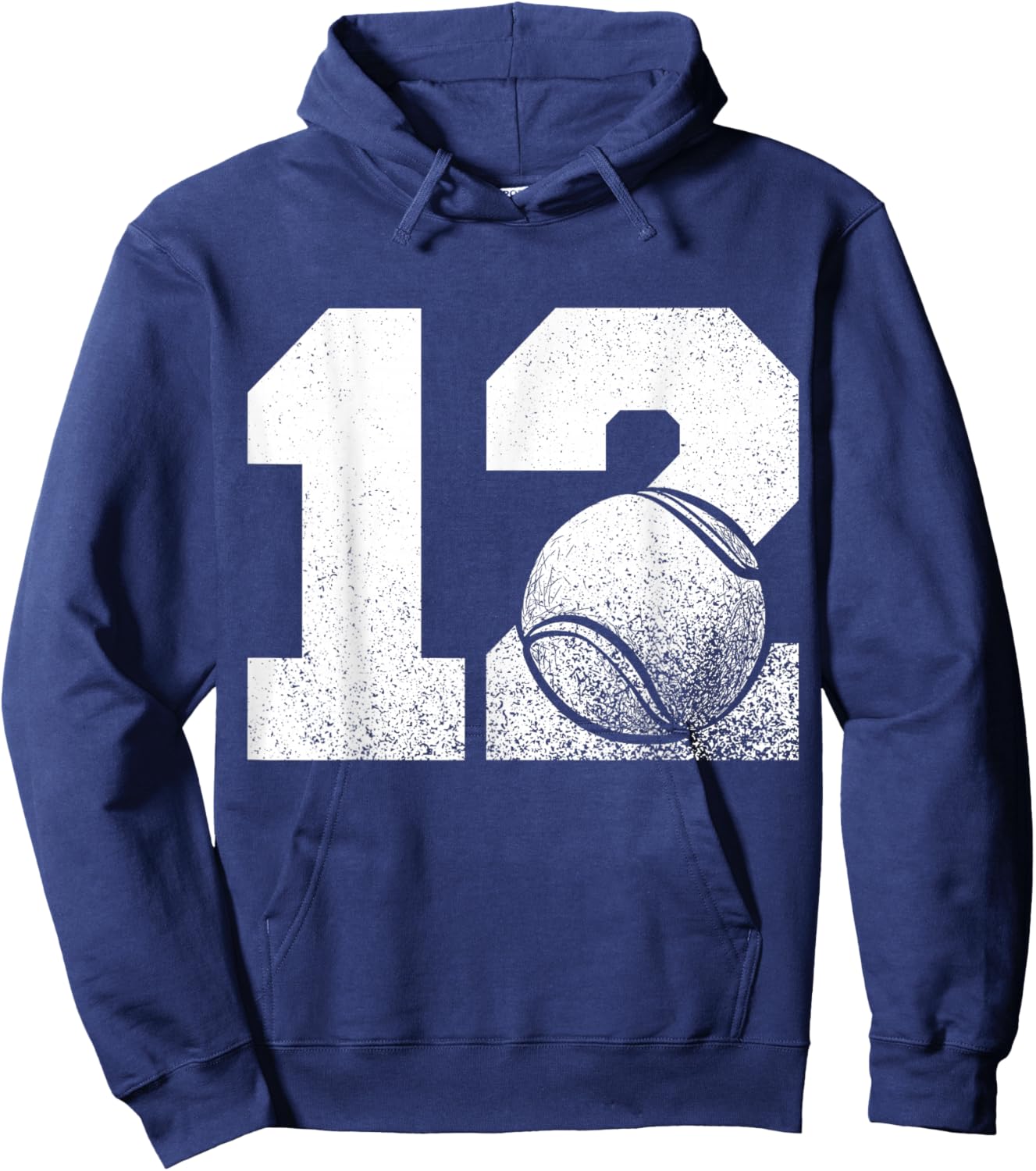 12th Birthday Boy Tennis Player Tennis 12 Years Old Hoodie - Hoodie | Navy