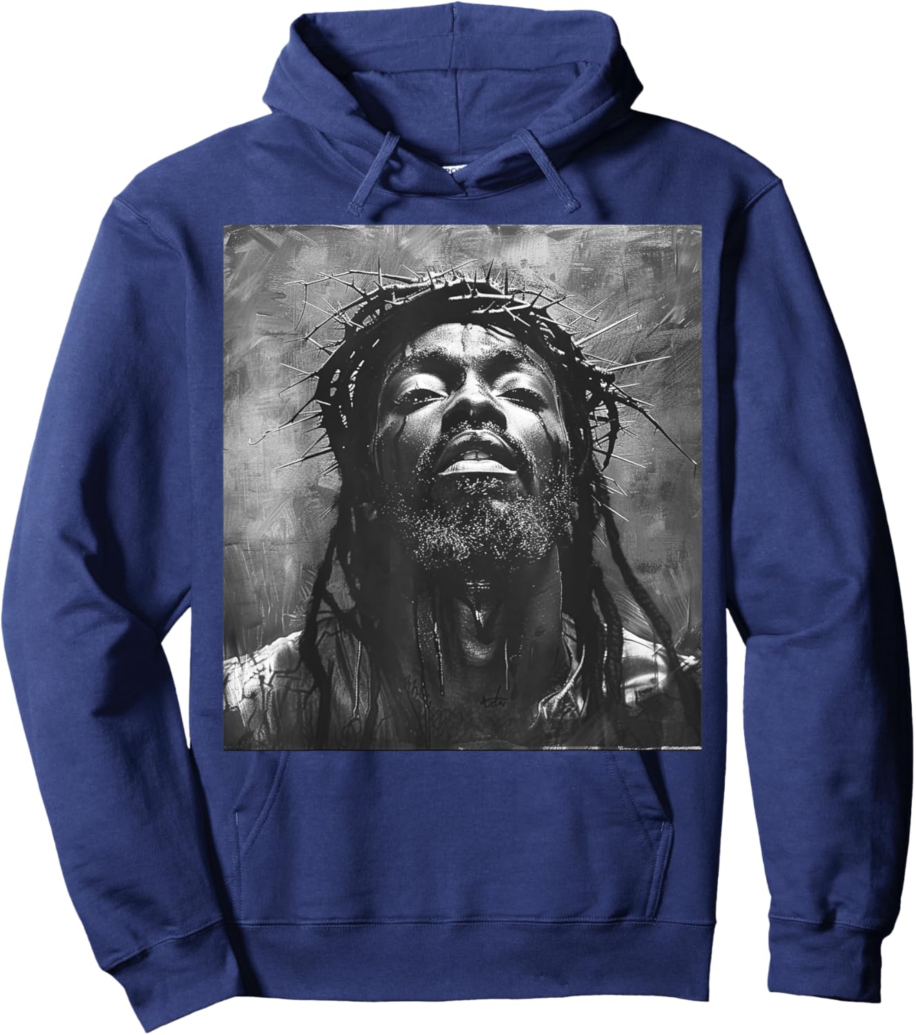 Black Jesus, Christianity, Church, Christ, Jesus Hoodie - Hoodie | Navy
