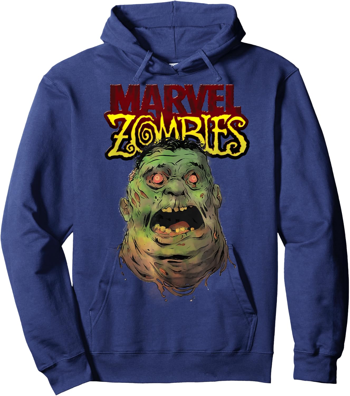 Marvel Zombies The Hulk Zombie Head Hoodie - Hoodie | Navy