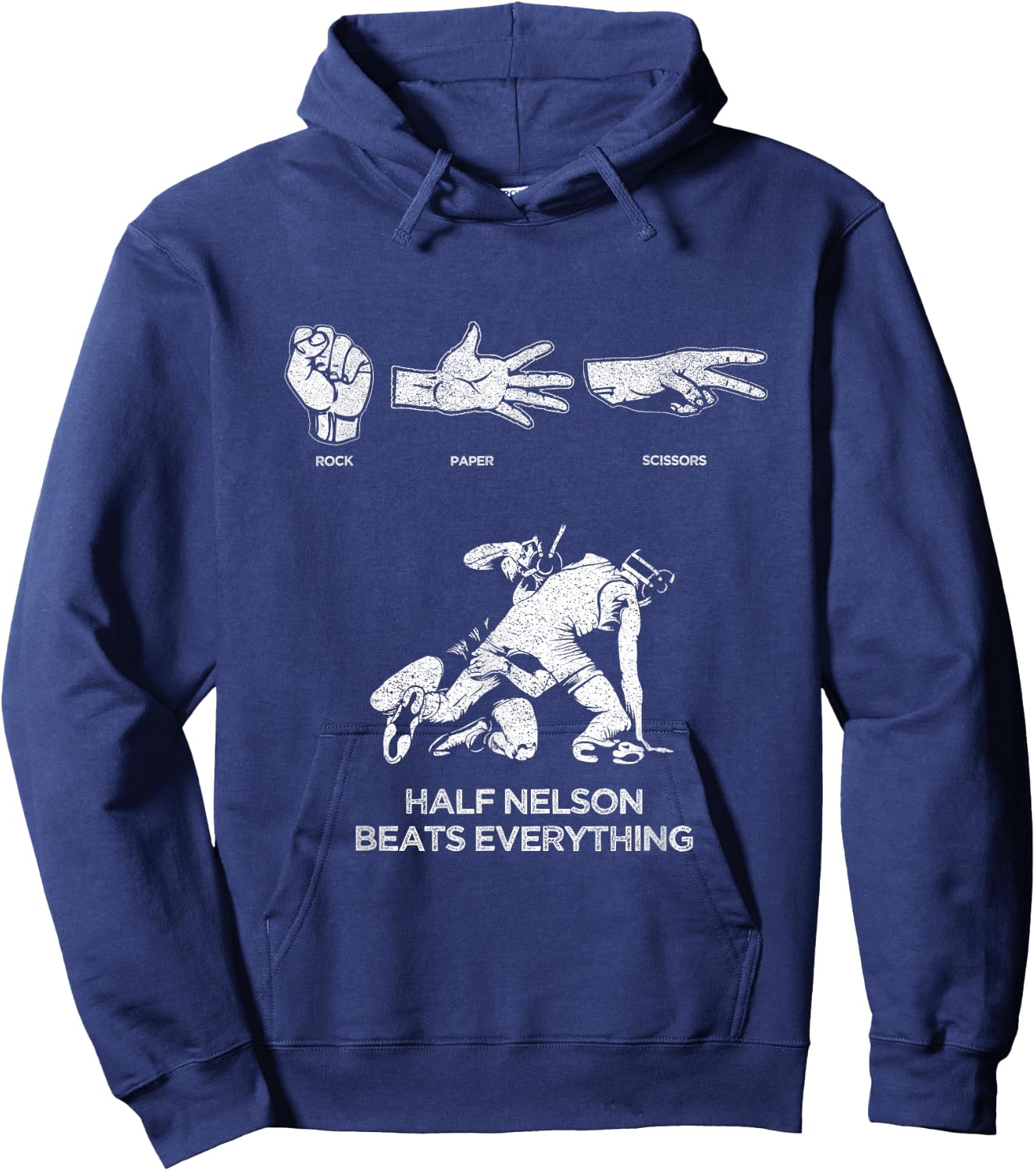 Rock Paper Scissors USA Wrestling for Boys, Men & Girls Hoodie - Hoodie | Navy