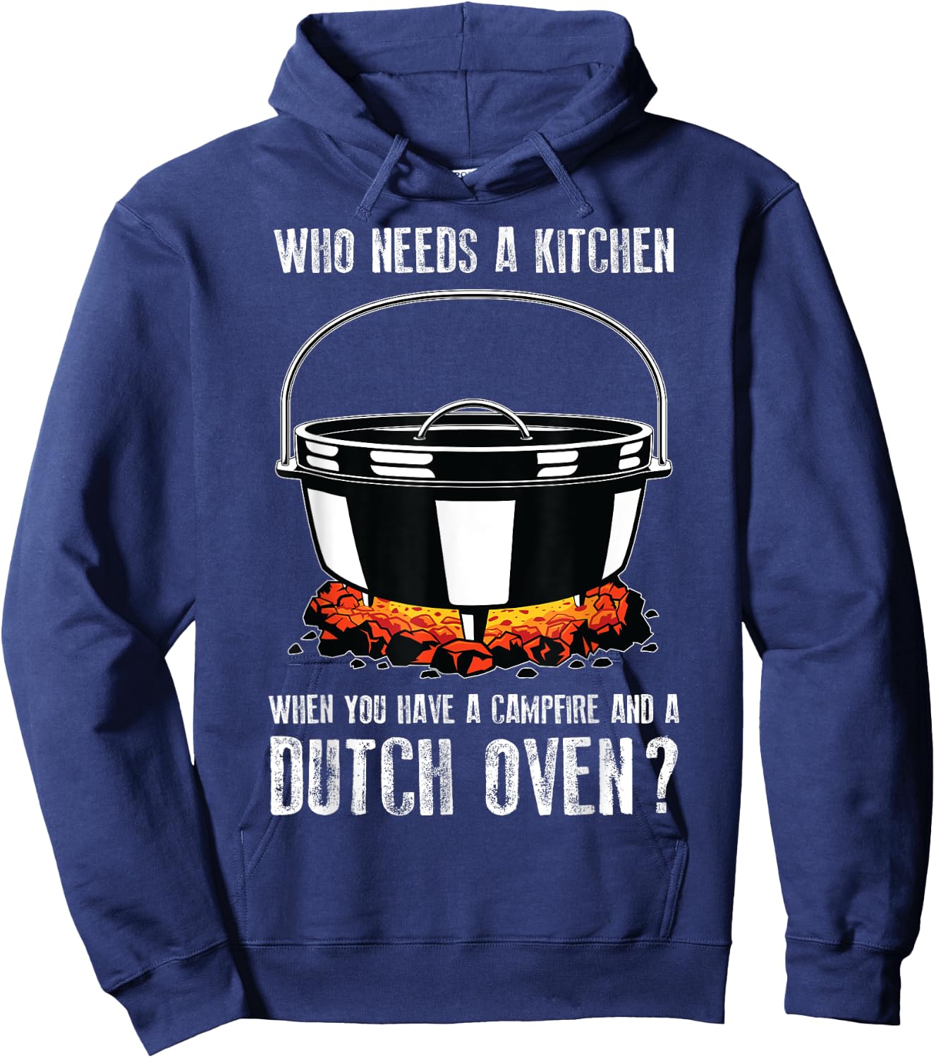 Kitchen Outdoor Campfire Cooking Dutch Oven Hoodie - Hoodie | Navy