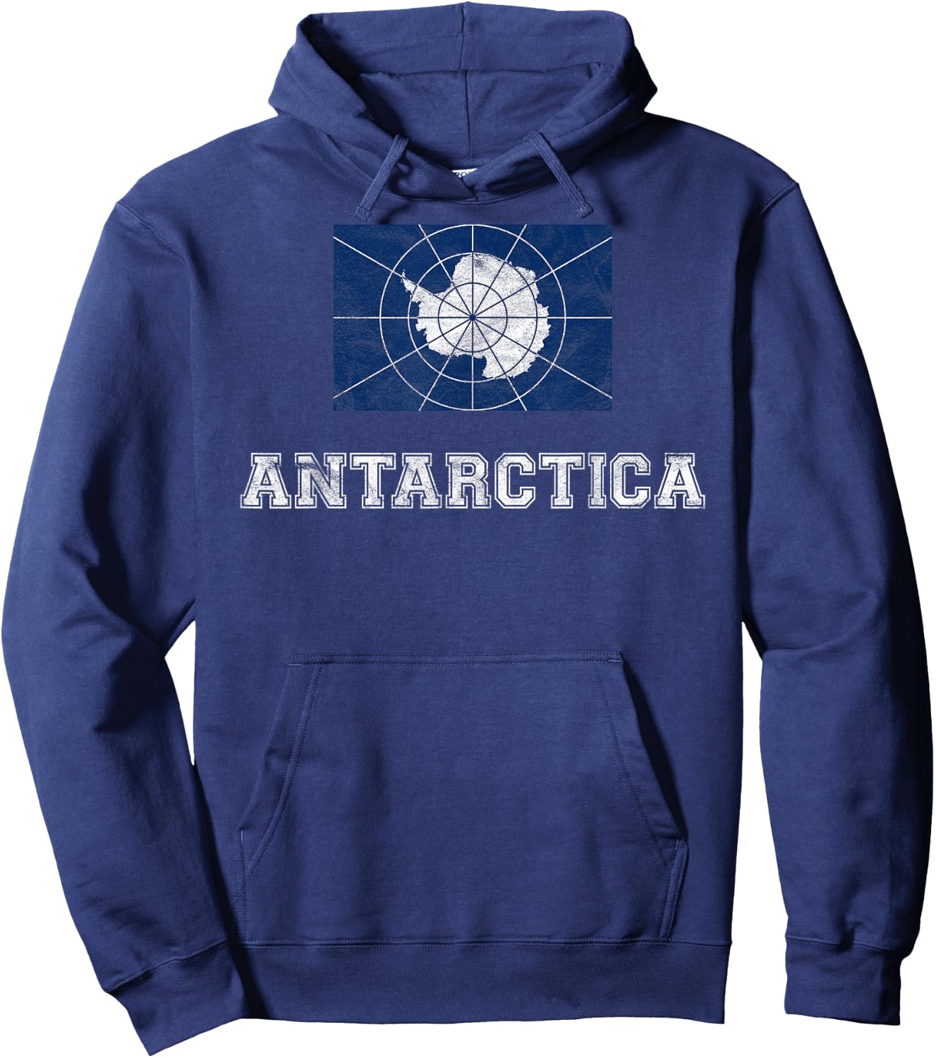 Antarctica Flag Vintage I Expedition Men Women Kids Hoodie - Hoodie | Navy
