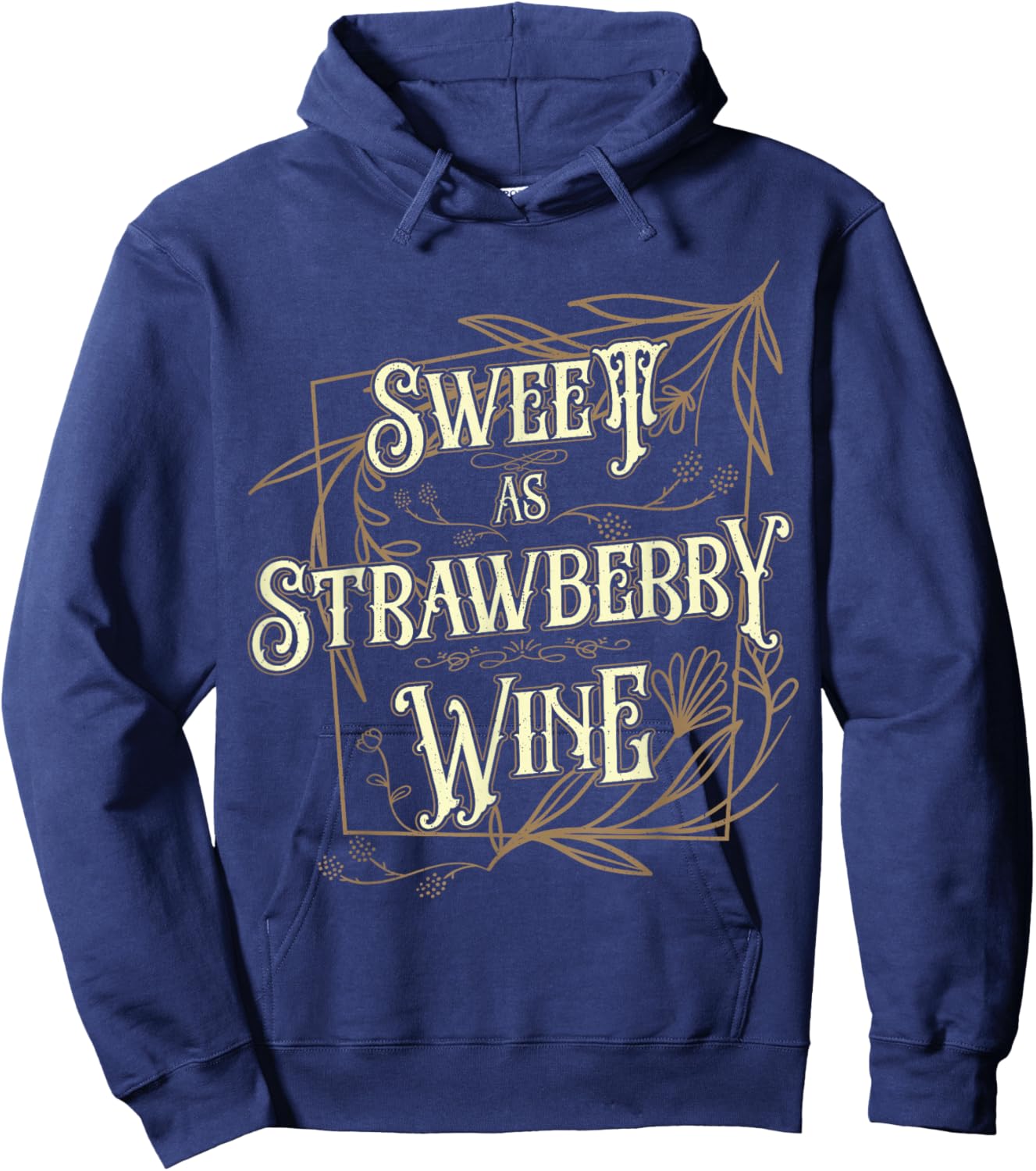Couples Matching Vacation Outfit Sweet As Strawberry Wine Hoodie - Hoodie | Navy
