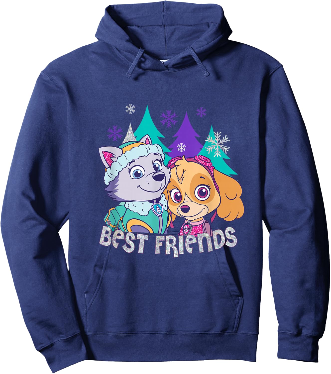 Paw Patrol Skye And Everest Best Friends Hoodie - Hoodie | Navy