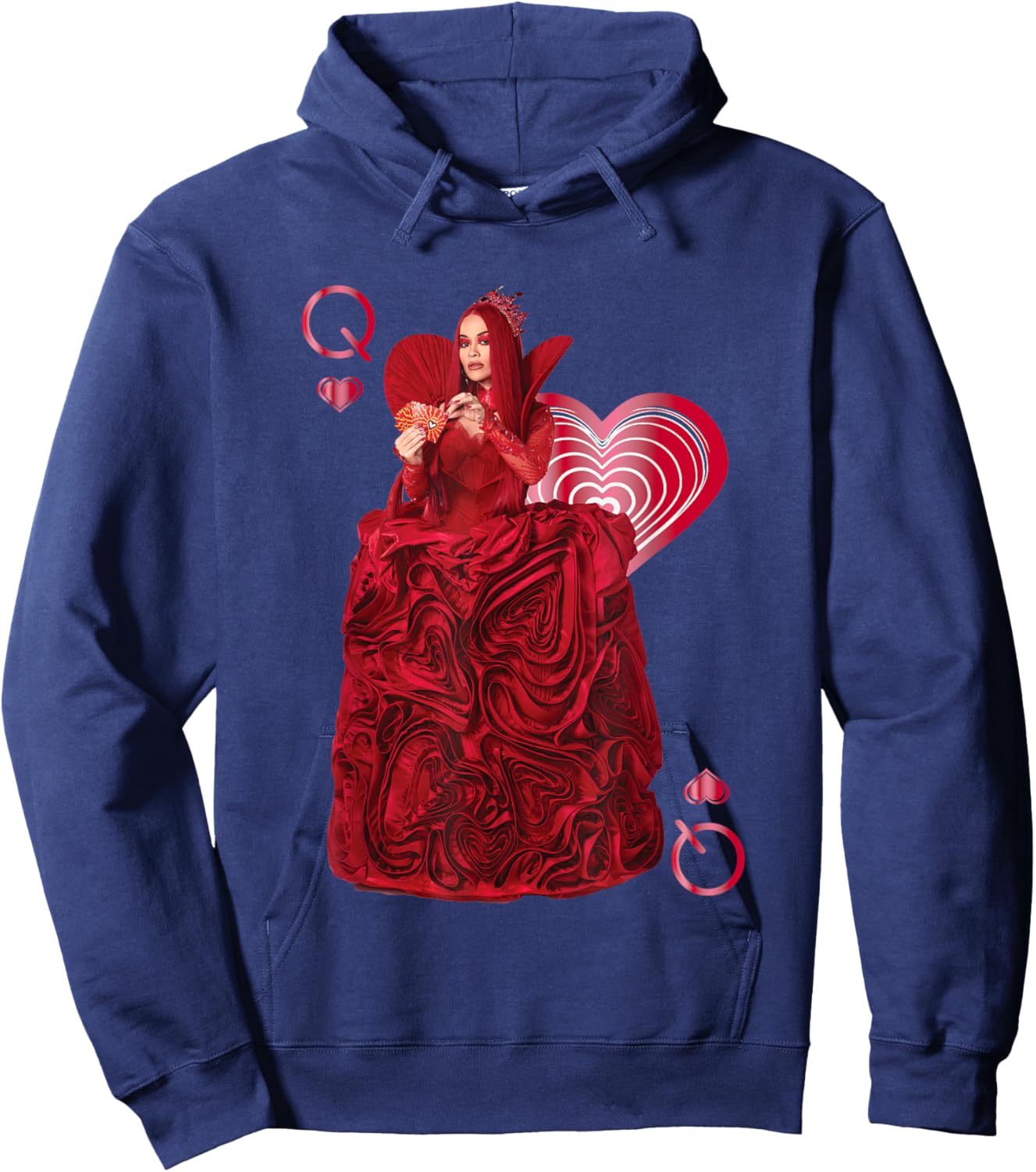 Disney Descendants: The Rise of Red Queen of Hearts Portrait Hoodie - Hoodie | Navy