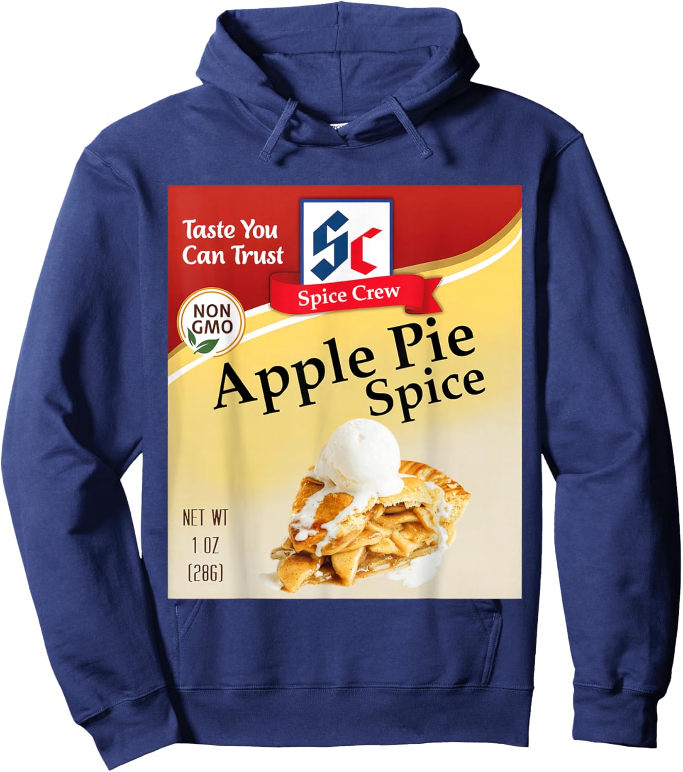 Apple Pie Spice Condiment Costume Holiday Spice Costumes Hoodie - Hoodie | Navy