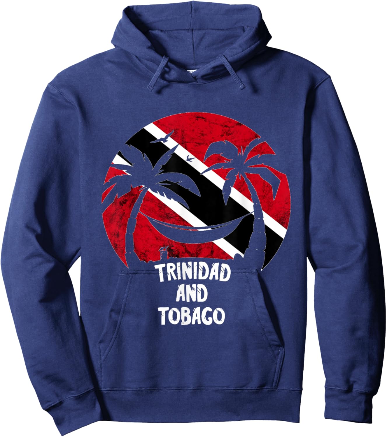 Trinidad And Tobago Flag Hammock Summer Trinidadian Roots Hoodie - Hoodie | Navy