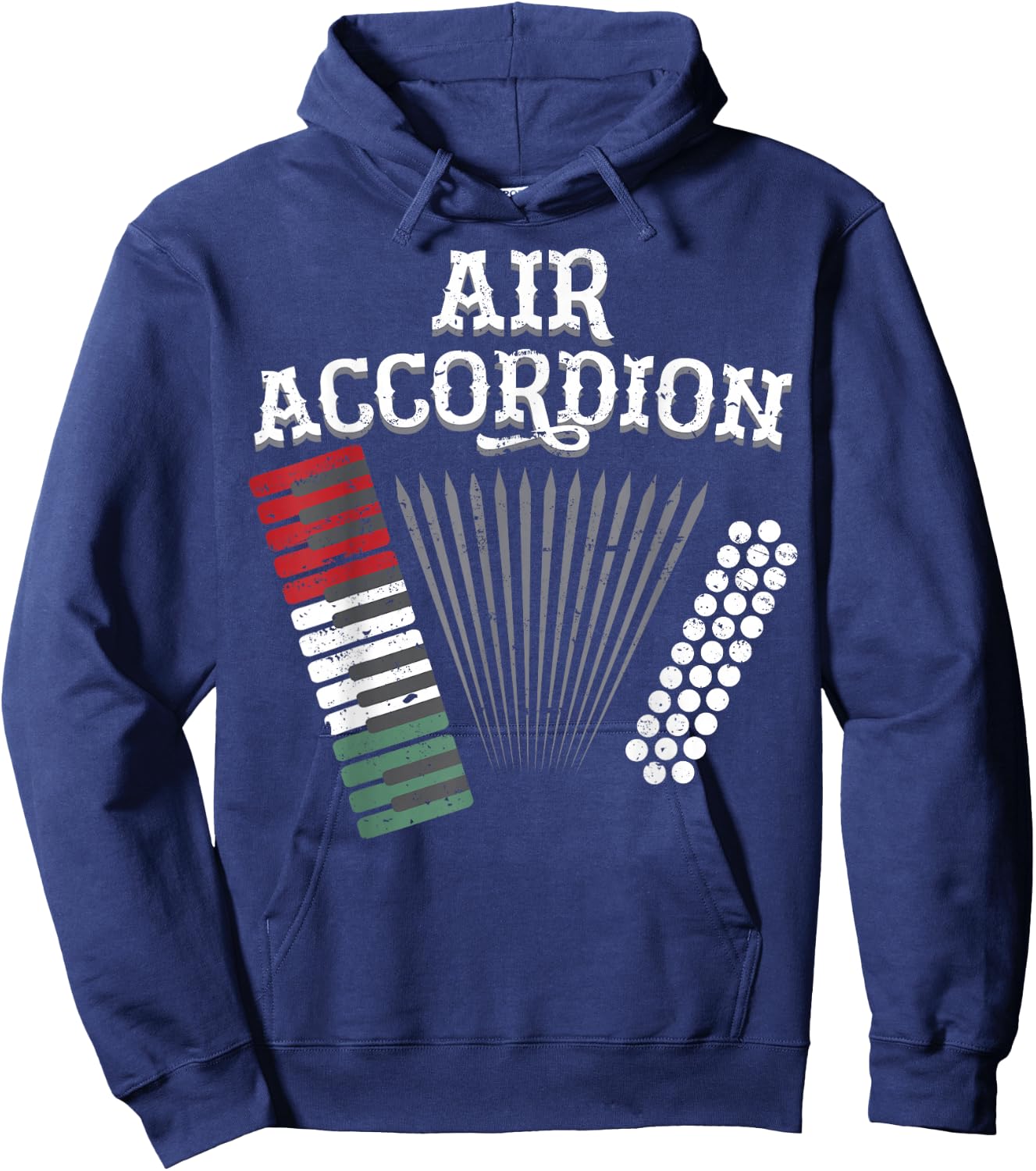 Air Accordion Mexico Flag for Mexico Fiesta Music Lovers Hoodie - Hoodie | Navy