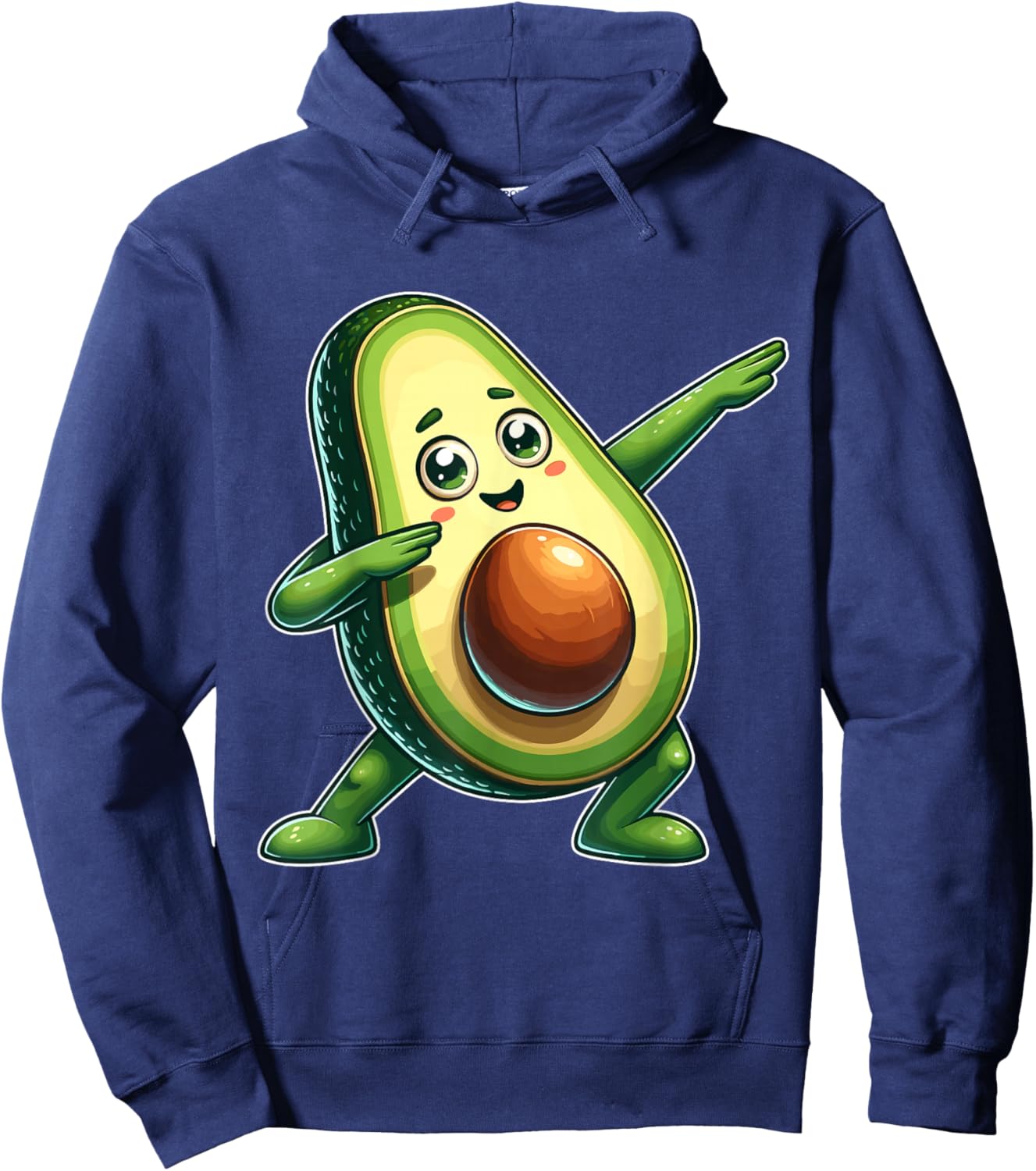 Funny Dabbing Avocado Vegan Food Lover Kids Women Hoodie - Hoodie | Navy