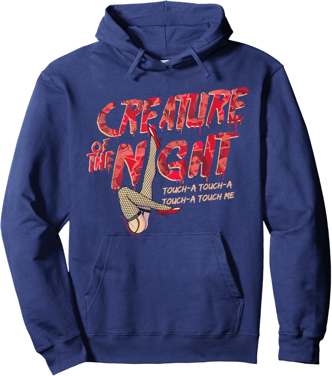 Rocky Horror Show Creature Of The Night Legs Touch-A Light Hoodie - Hoodie | Navy