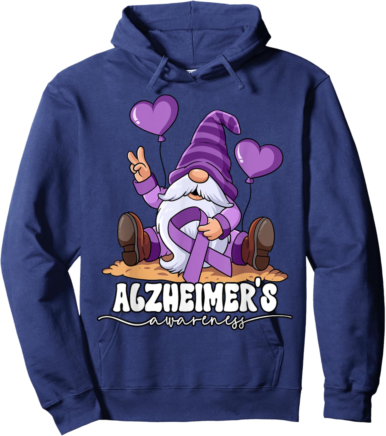 Alzheimer's Awareness Hoodie - Hoodie | Navy