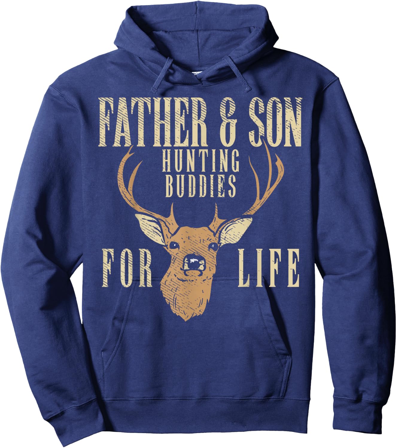 Father Son Hunting Buddies Matching Hunter Dad Men Boys Gift Hoodie - Hoodie | Navy