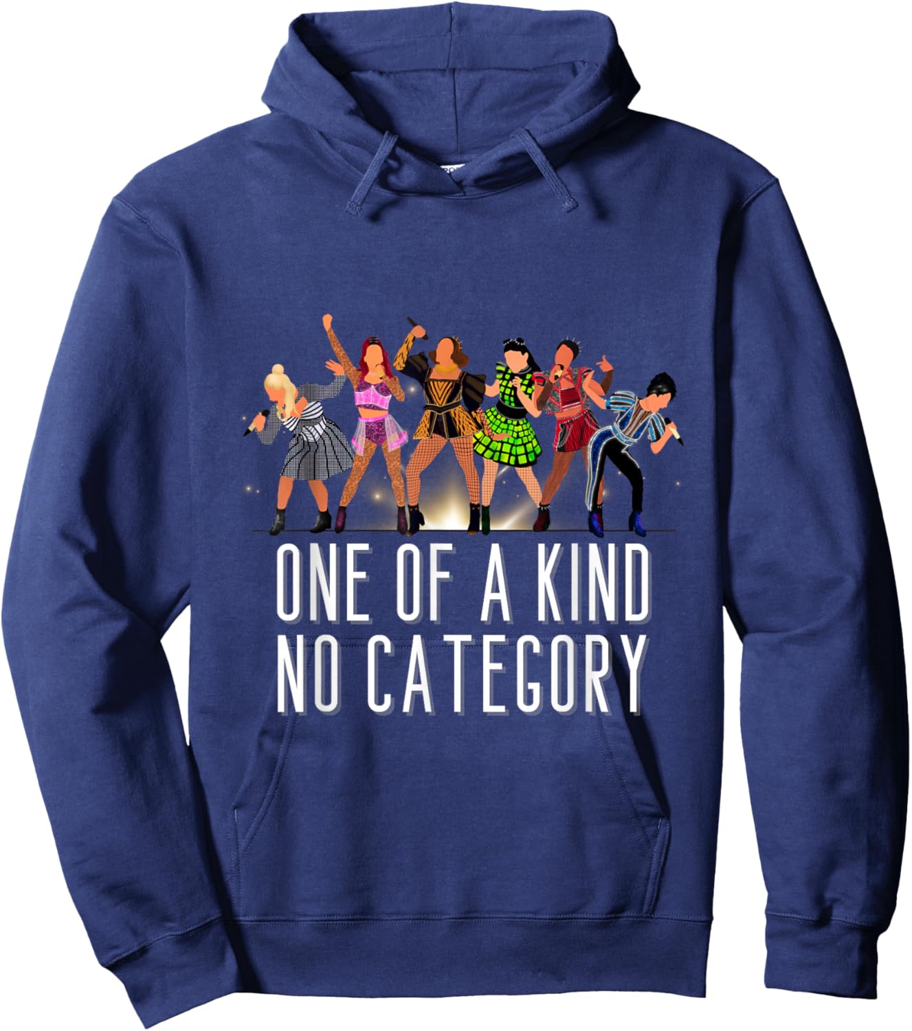 Six One of A Kind Musical Theatre Theater Musicals Hoodie - Hoodie | Navy
