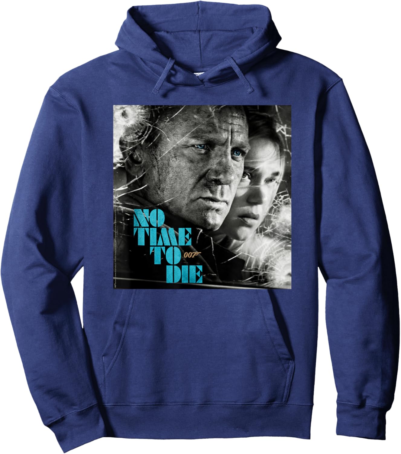 Official James Bond 007 No Time to Die Hoodie - Hoodie | Navy