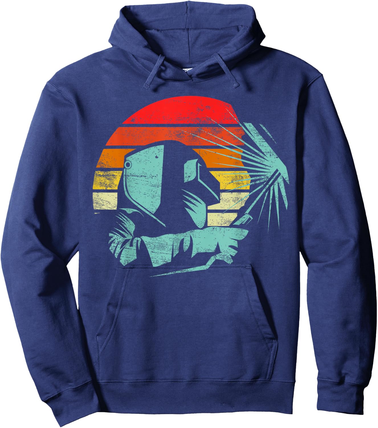 Welder Silhouette Retro Vintage Apparel - Men's Black Short Sleeve Classic Fit - Small Hoodie - Hoodie | Navy