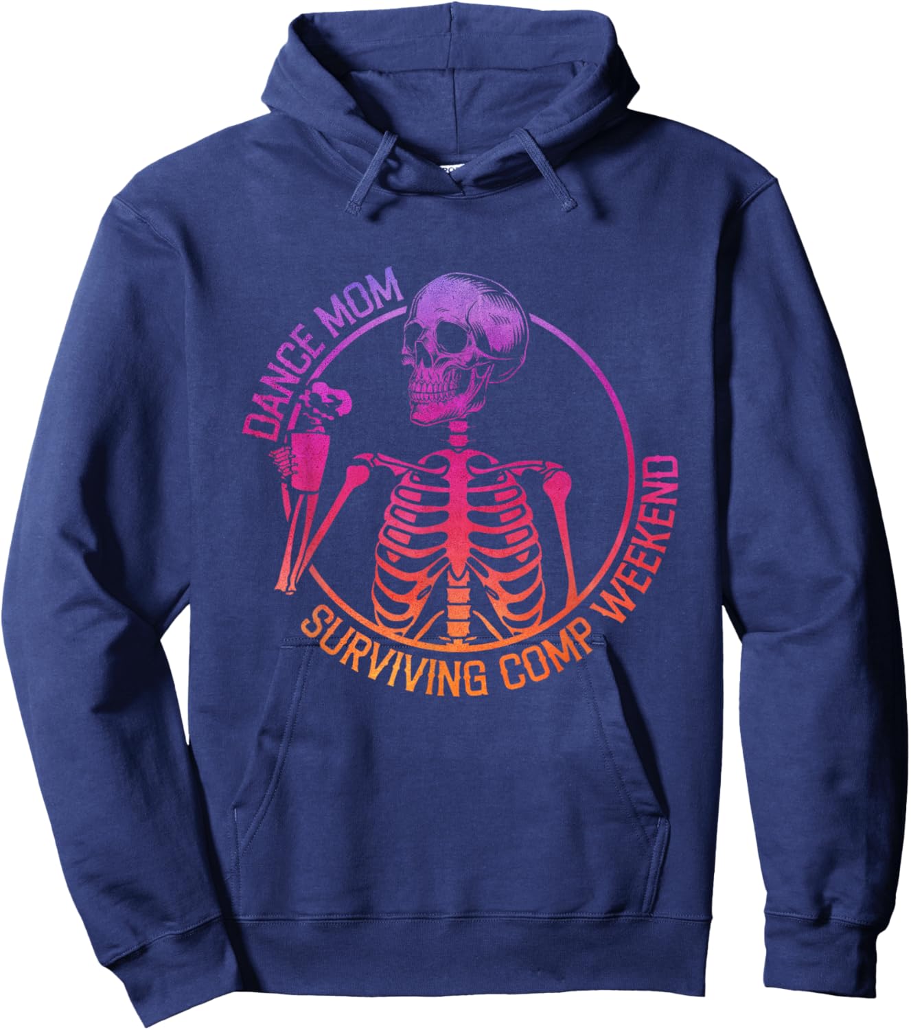 Cool Skeleton Dance Mom Surviving Dance Comp Coffee Weekends Hoodie - Hoodie | Navy