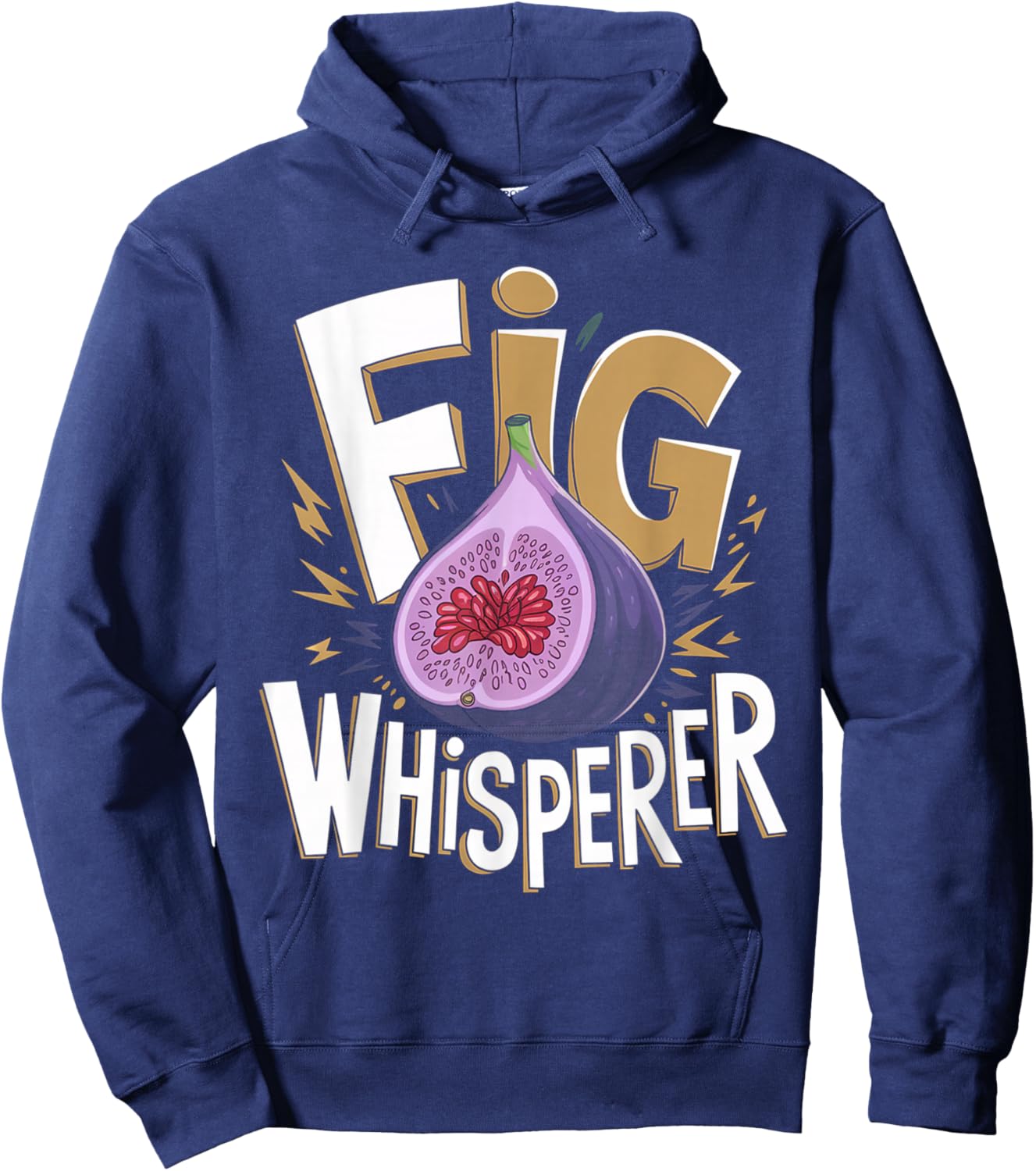 Funny Fig Whisperer Design Vegetarian Figs Plant Lover Men Hoodie - Hoodie | Navy