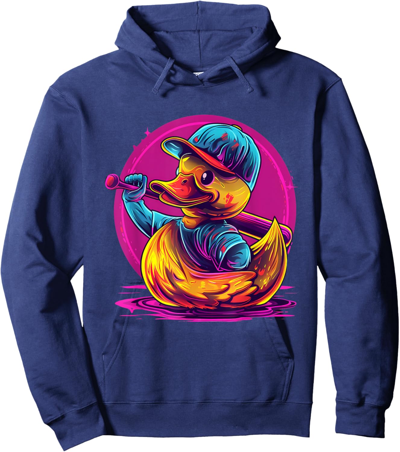 Rubber Duck Baseball Player Rubber Duckie Rubber Duckling Hoodie - Hoodie | Navy