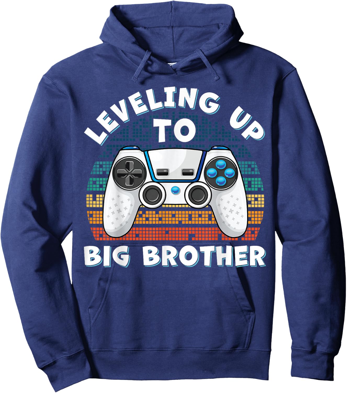 Leveling Up to Big Brother Hoodie - Hoodie | Navy