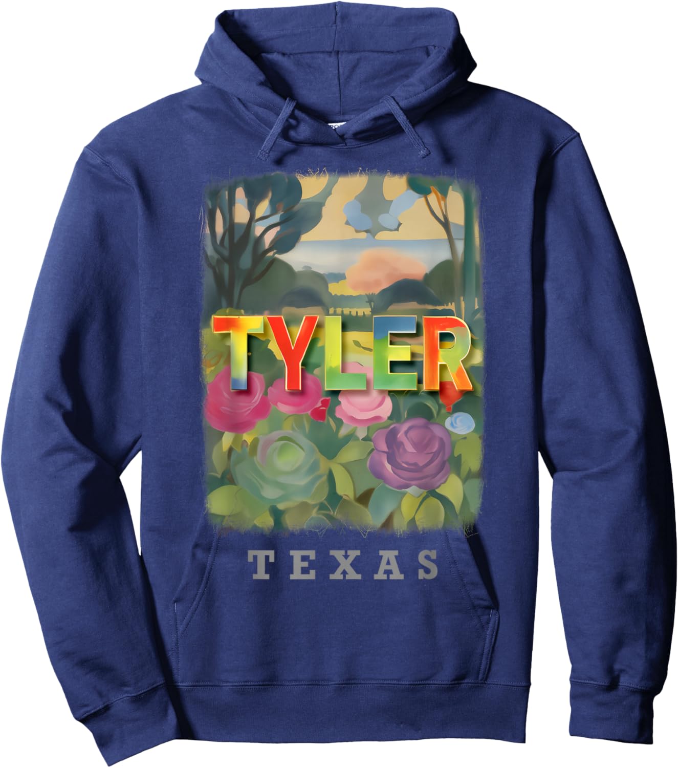 Tyler Texas TX Rose Garden Splendor SD894 Hoodie - Hoodie | Navy