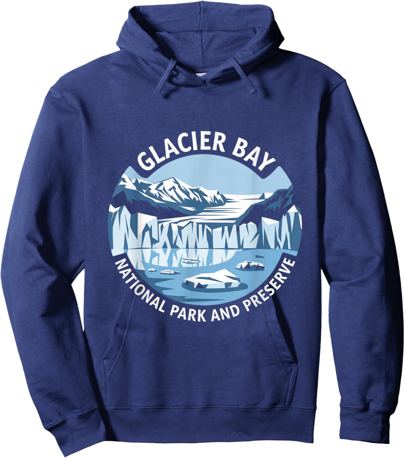 Glacier Bay National Park and Preserve Alaska Hoodie - Hoodie | Navy